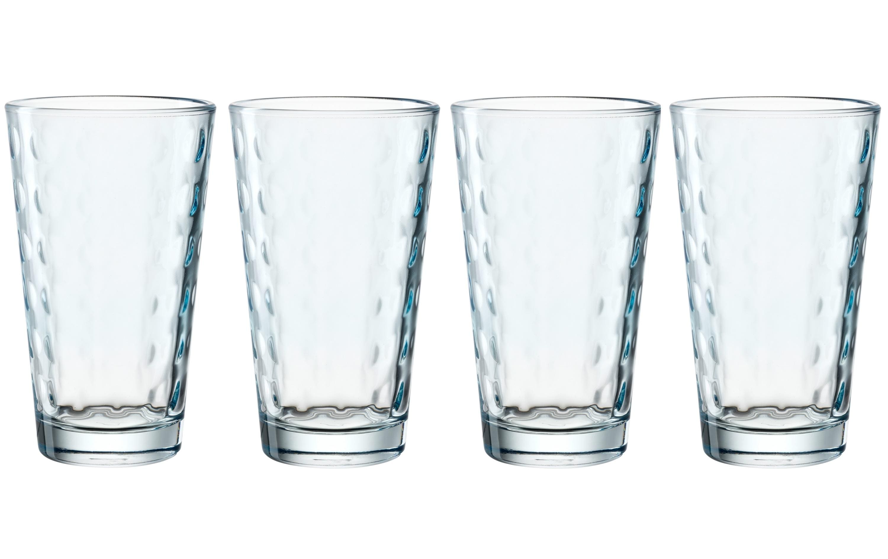 Leonardo Trinkbecher LD Optic XL 540 ml, 4 Stück, Hellblau