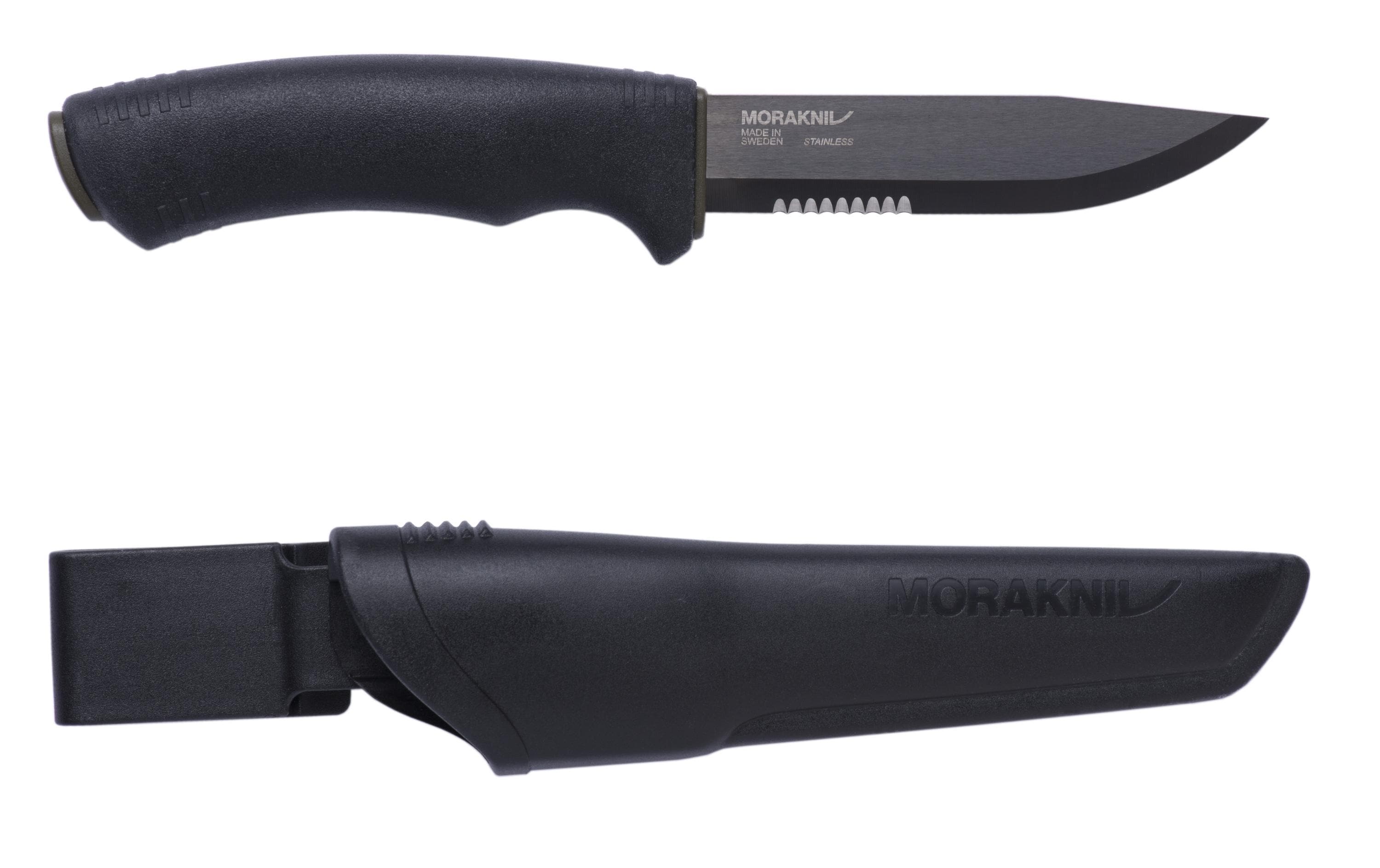morakniv Survival Knife Bushcraft BlackBlade SRT (S)