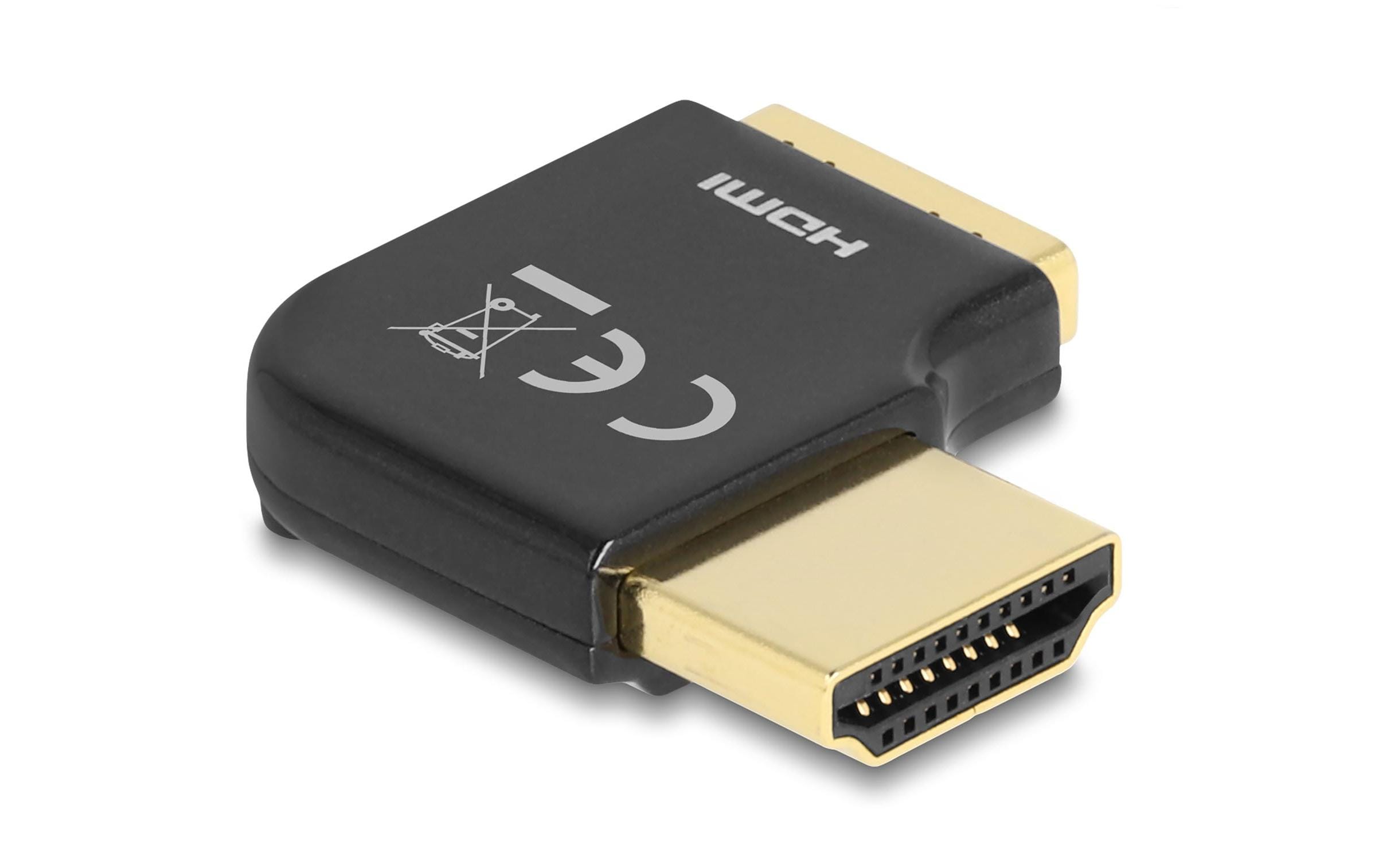Delock Adapter 90° rechts gewinkelt, 8K 60 Hz HDMI - HDMI