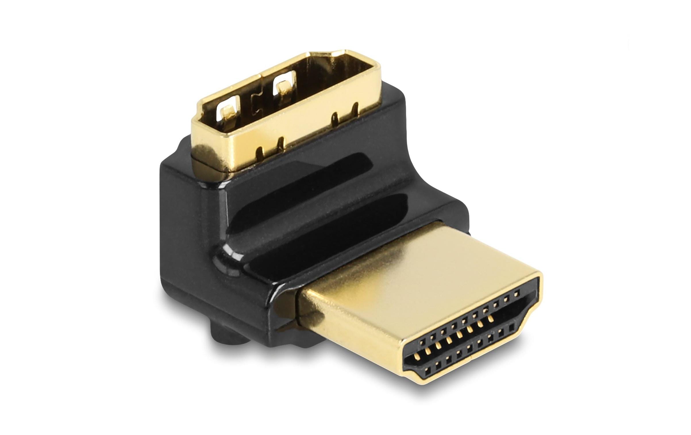Delock Adapter 90° oben gewinkelt, 8K 60 Hz HDMI - HDMI