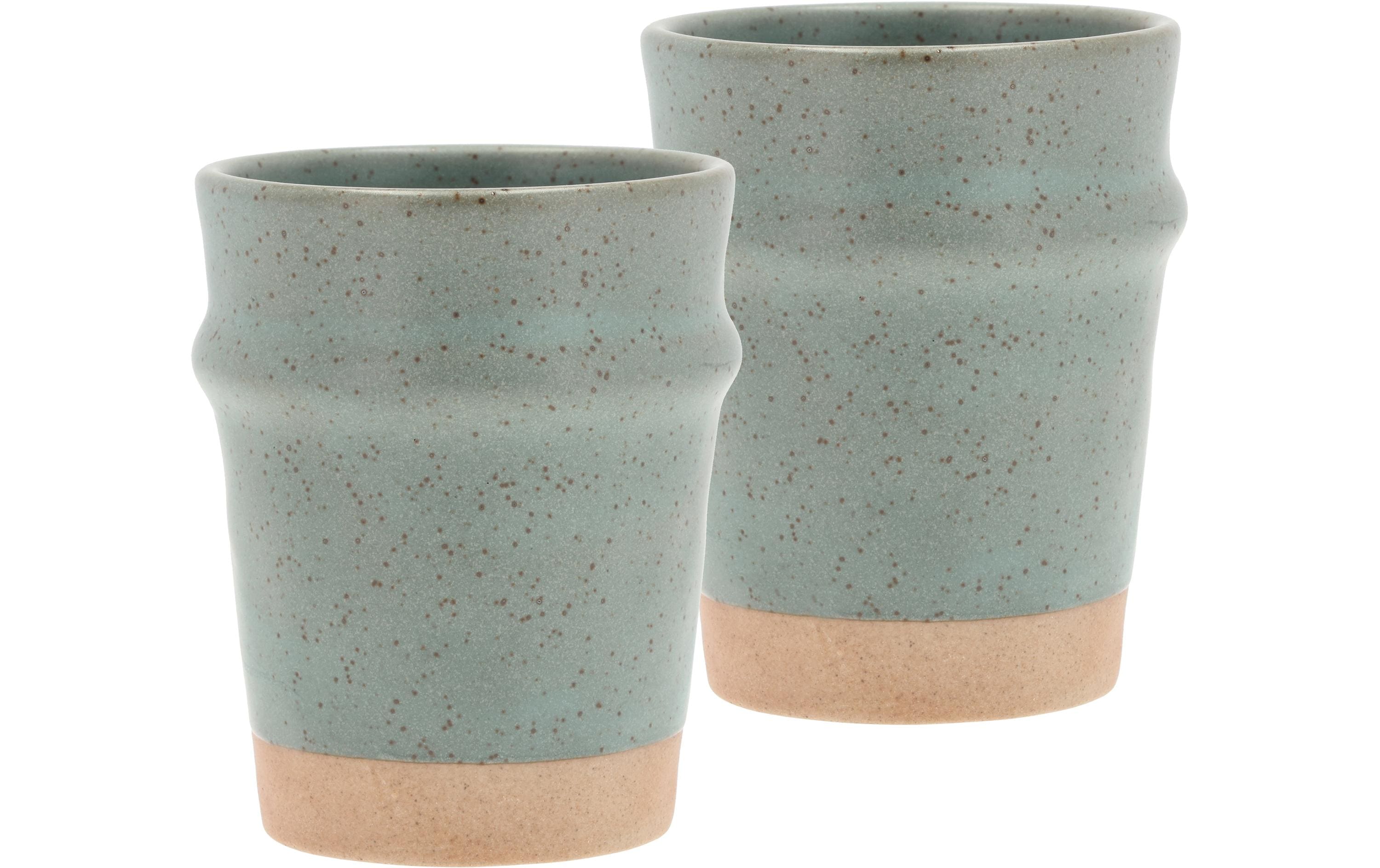Villa Collection Kaffeebecher Evig 350 ml, 2 Stück, Grün