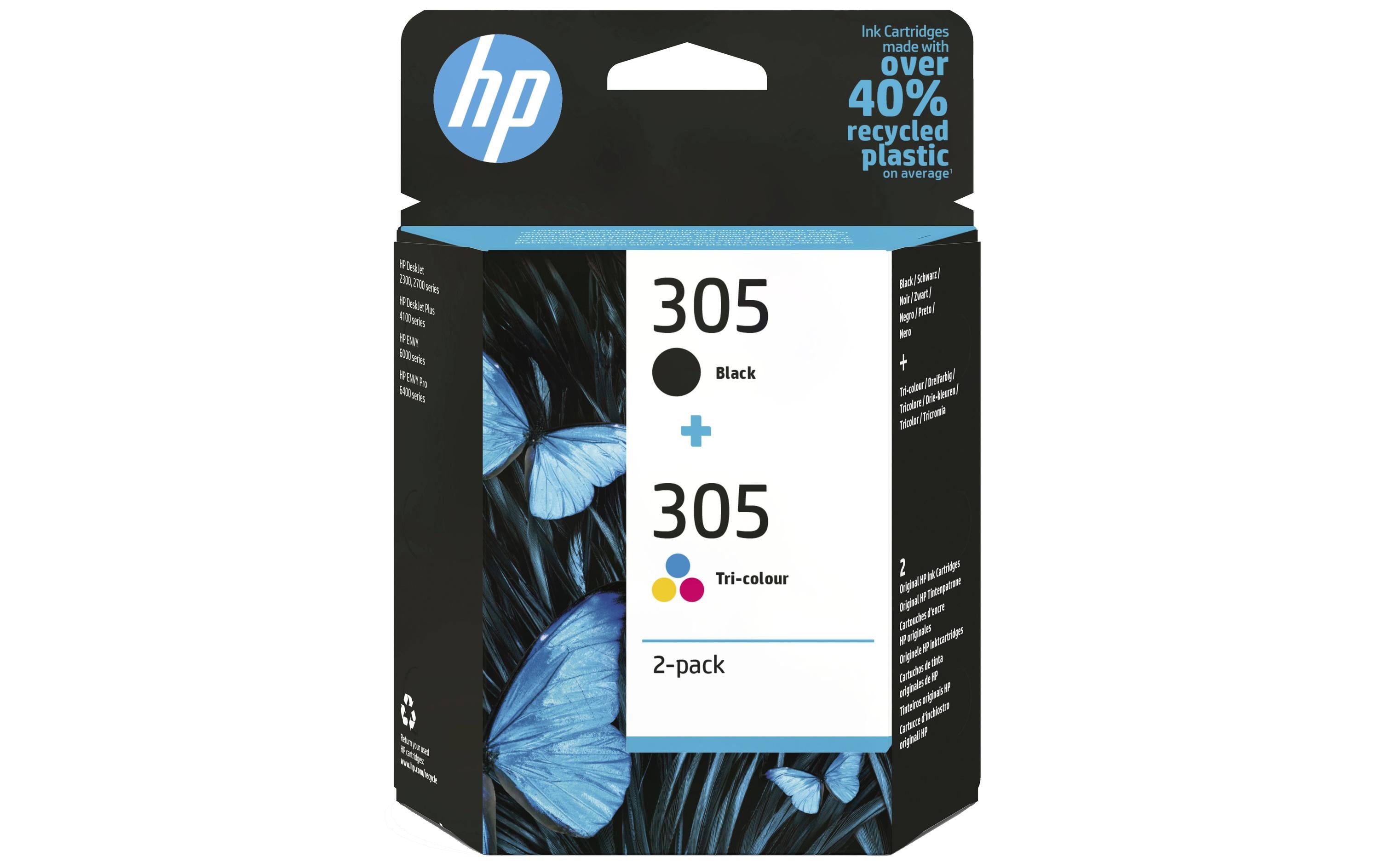 HP Tinte Combopack Nr. 305 (6ZD17AE) Black/Cyan/Magenta/Yellow