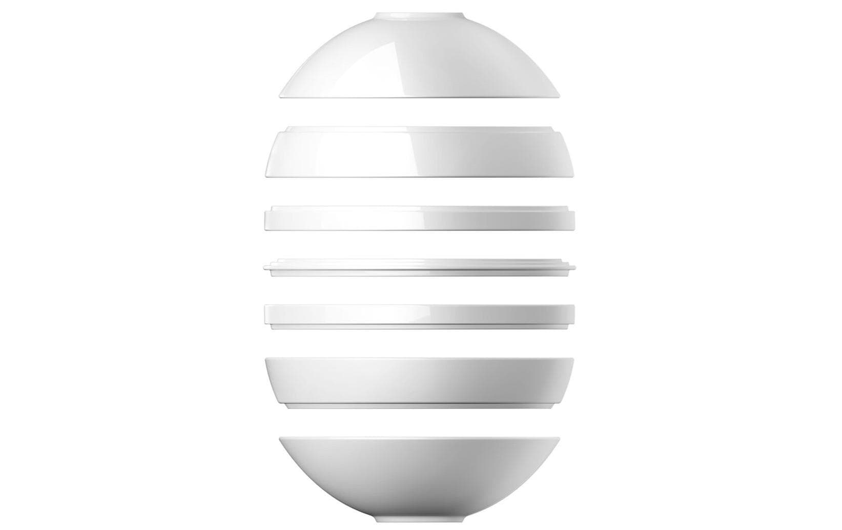 Villeroy & Boch Speise-Service Iconic La Boule 7 Stück, Weiss