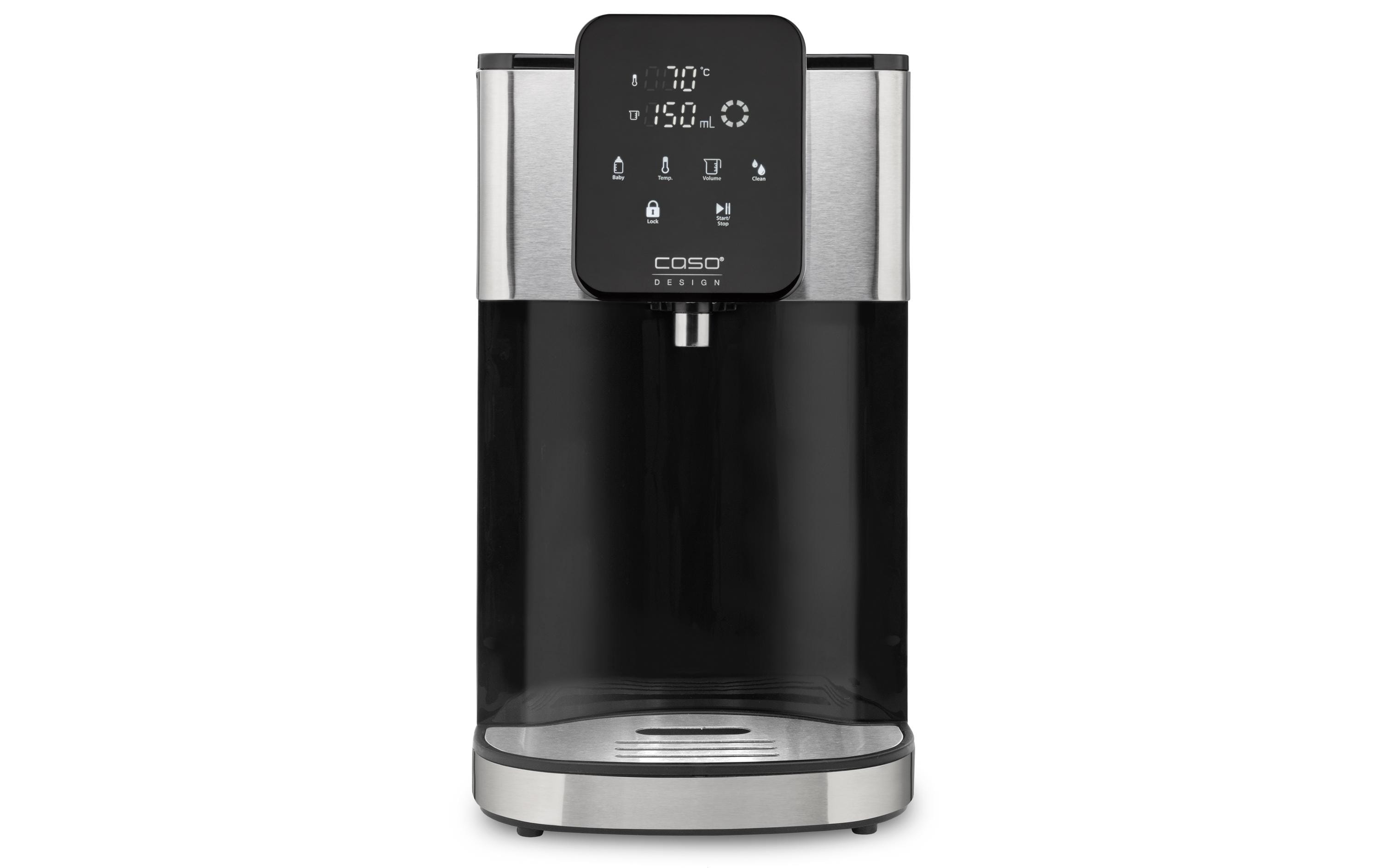Caso Turbo Heisswasserspender HW 1660 4 l, Schwarz/Silber