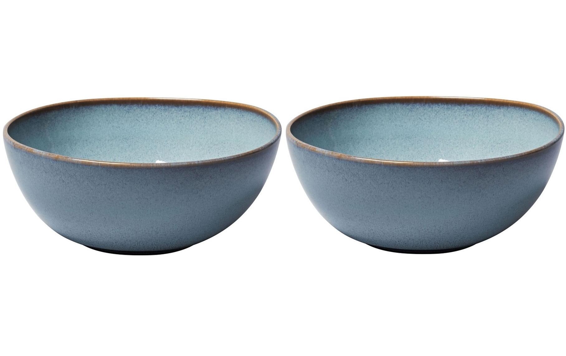 Villeroy & Boch Schüssel Lave 25.5 cm, 2 Stück, Hellblau/Türkis
