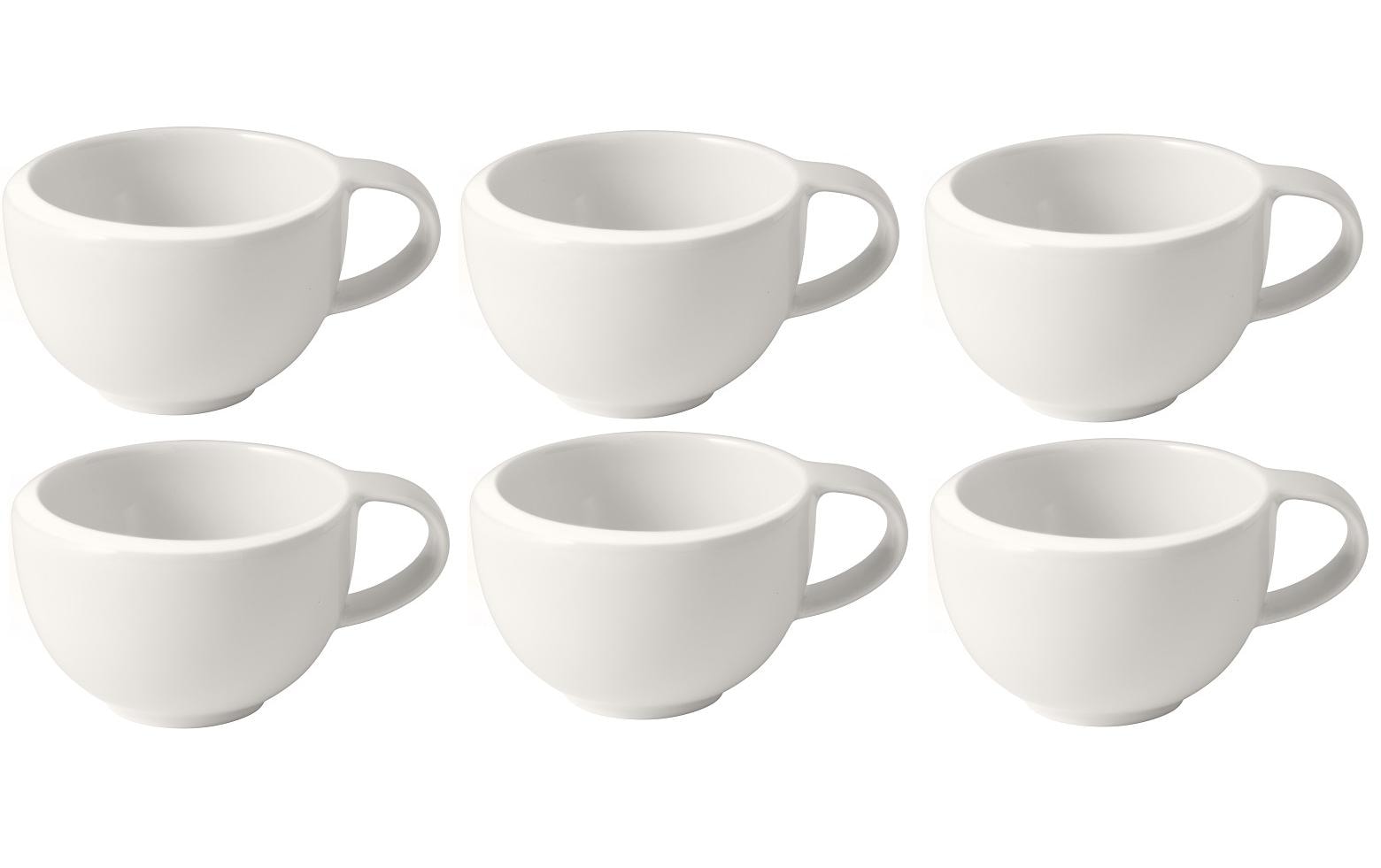 Villeroy & Boch Espressotasse New Moon 100 ml, 6 Stück, Weiss