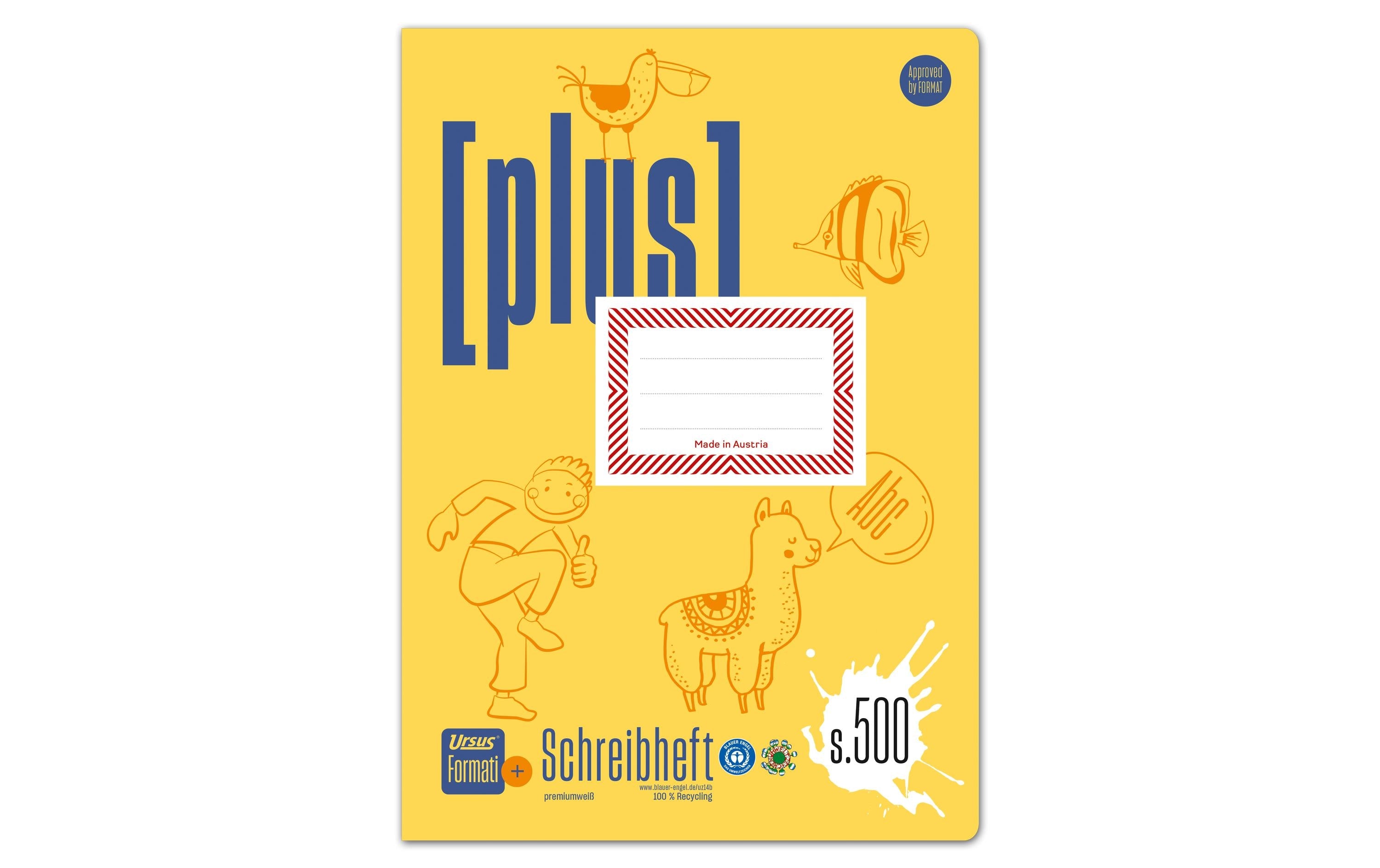 Formati Plus S.500, A4, Liniert, Blau