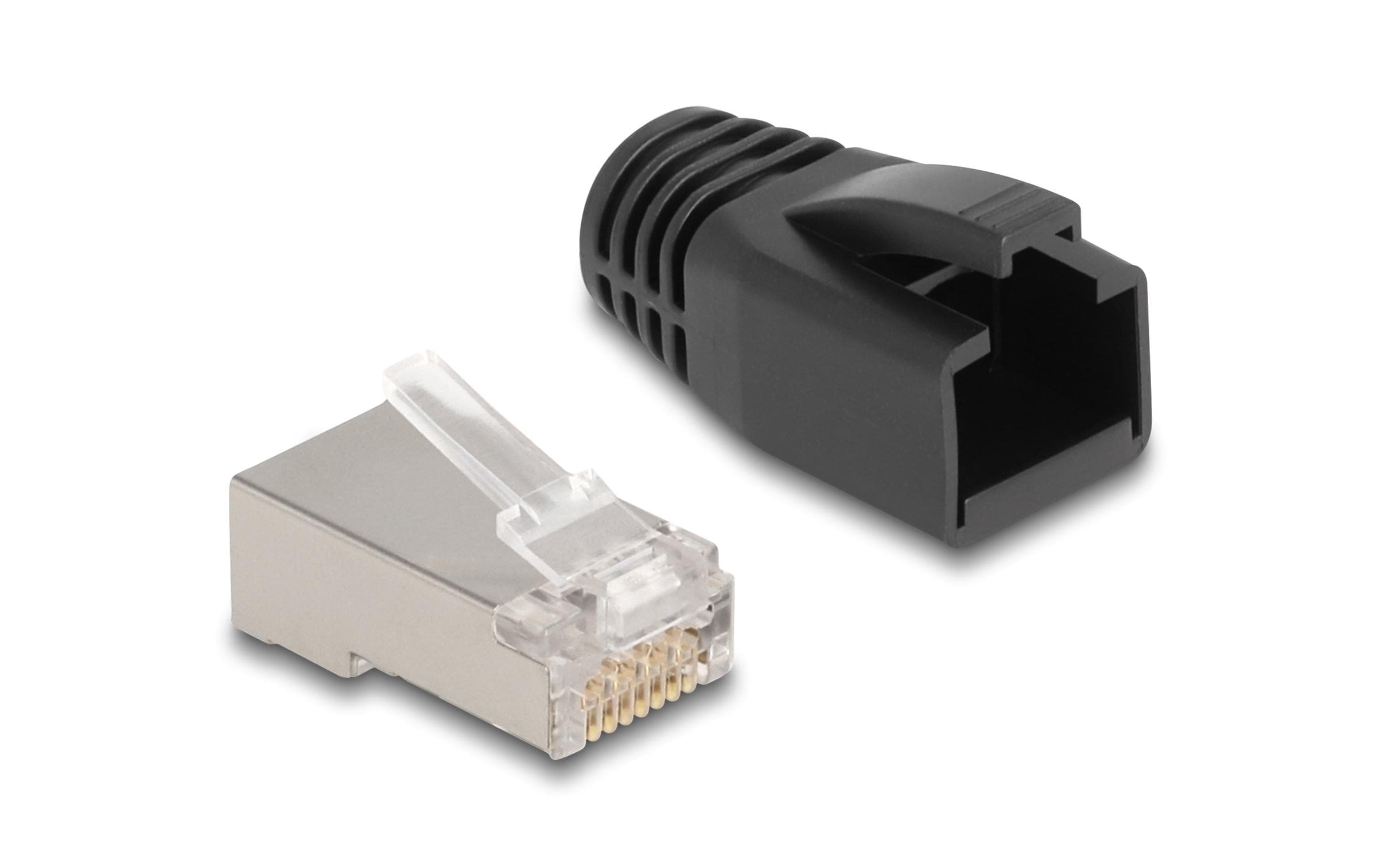 Delock Stecker RJ50, S/FTP, Cat.5e 25 Stück, Schwarz