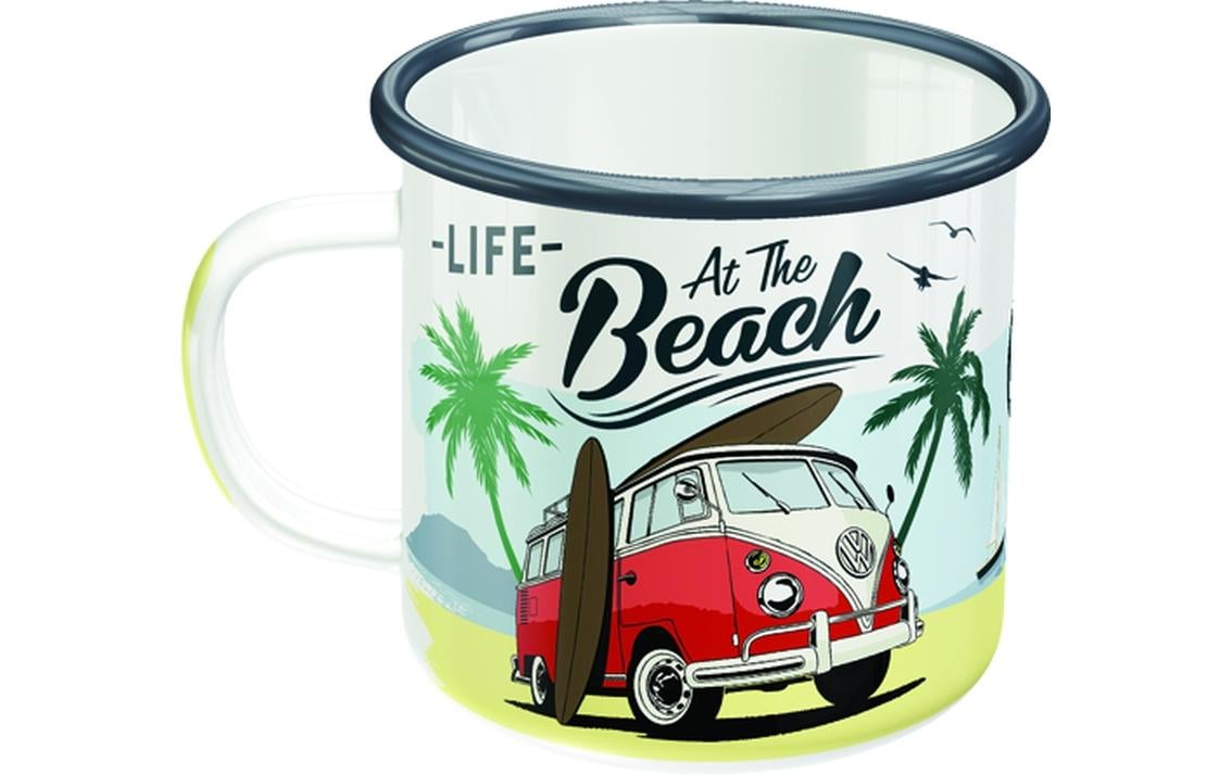 Nostalgic Art Universaltasse Life At The Beach 360 ml, 1 Stück, Weiss