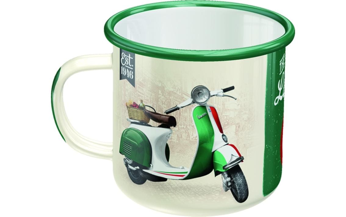 Nostalgic Art Universaltasse Vespa 360 ml, 1 Stück, Gelb/Grün