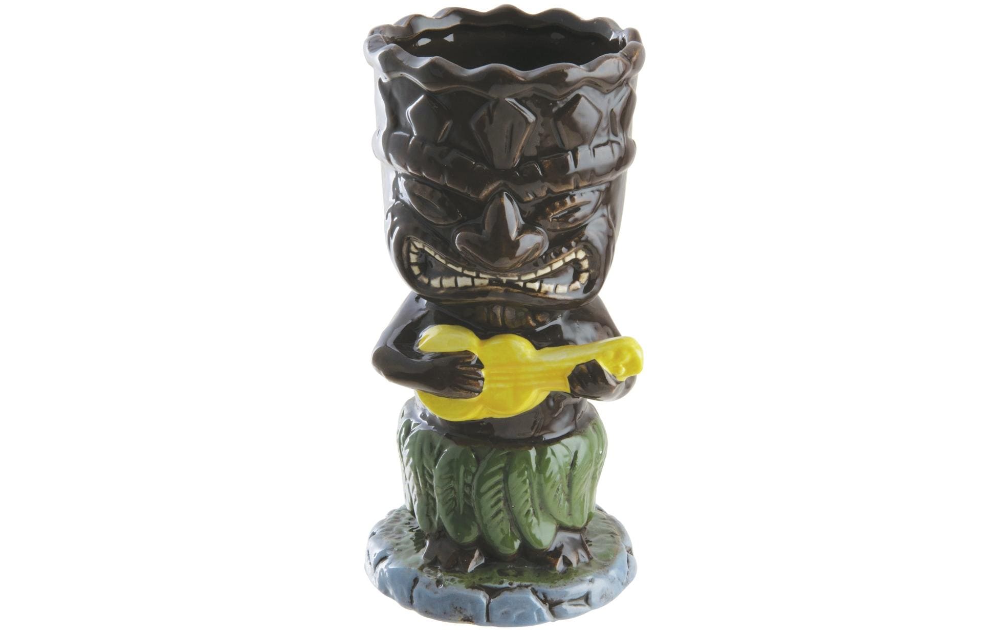Paderno Cocktailbecher Tiki 340 ml, 1 Stück, Braun/Dunkelbraun