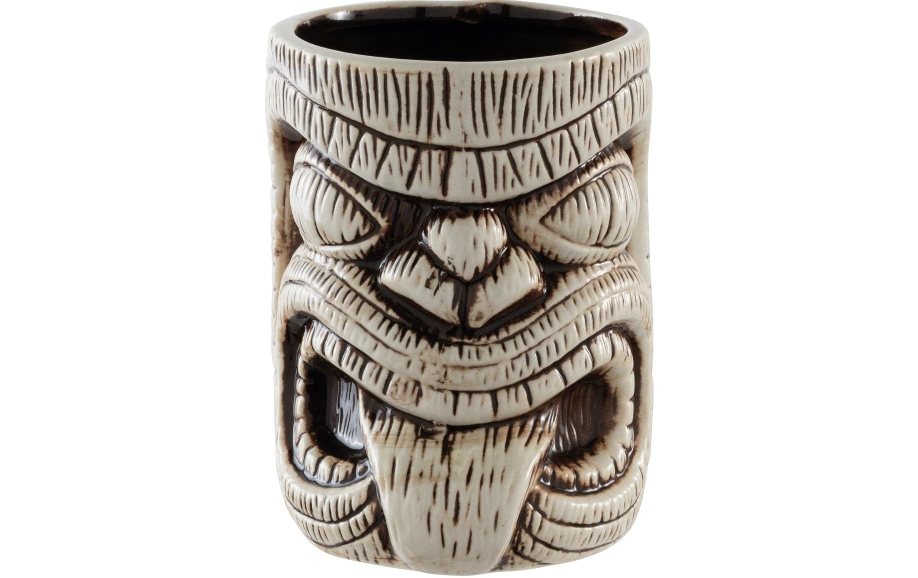 Paderno Cocktailbecher Tiki 600 ml, 1 Stück, Braun
