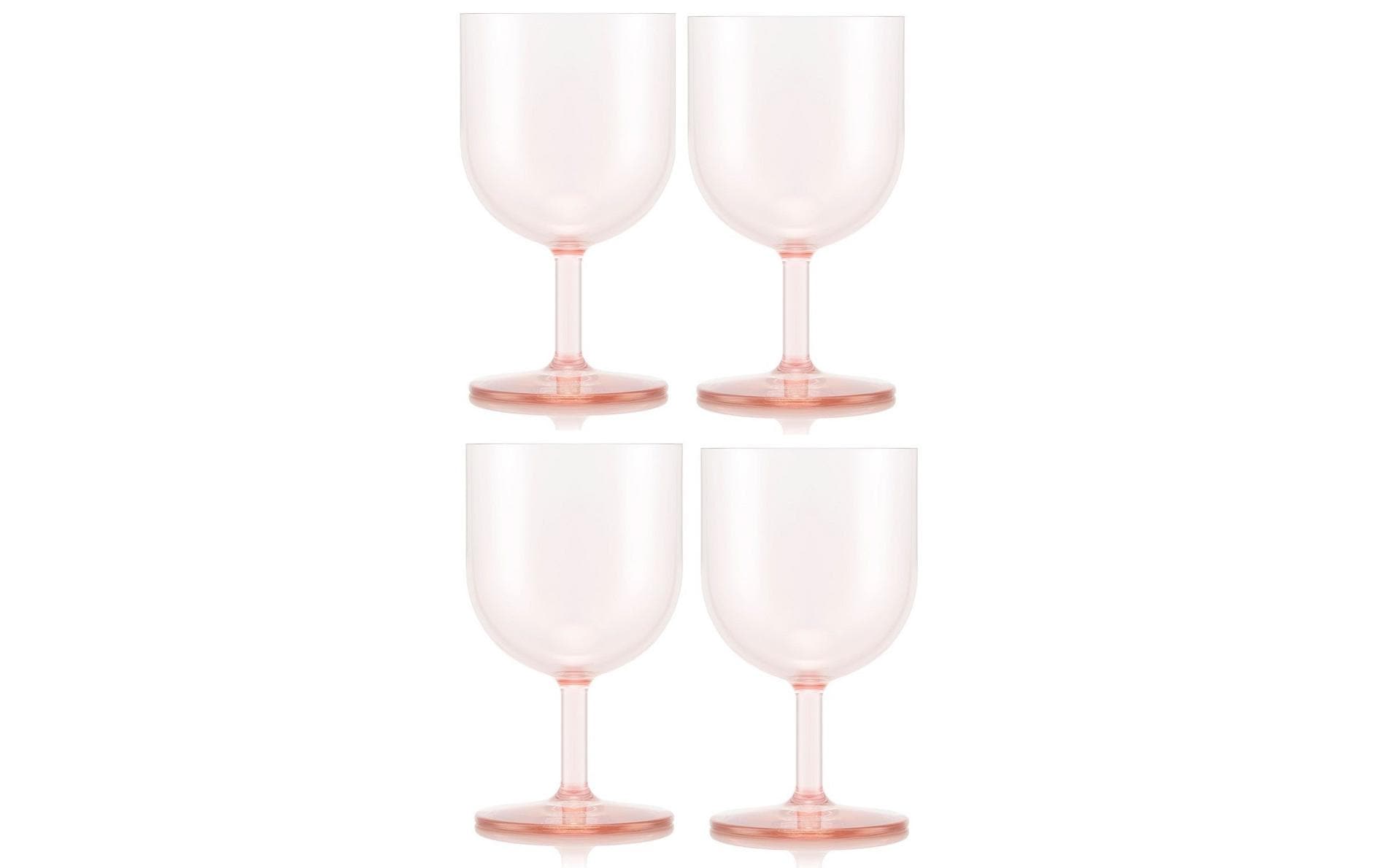 Bodum Outdoor-Weinglas Oktett 250 ml, Rosa, 4 Stück