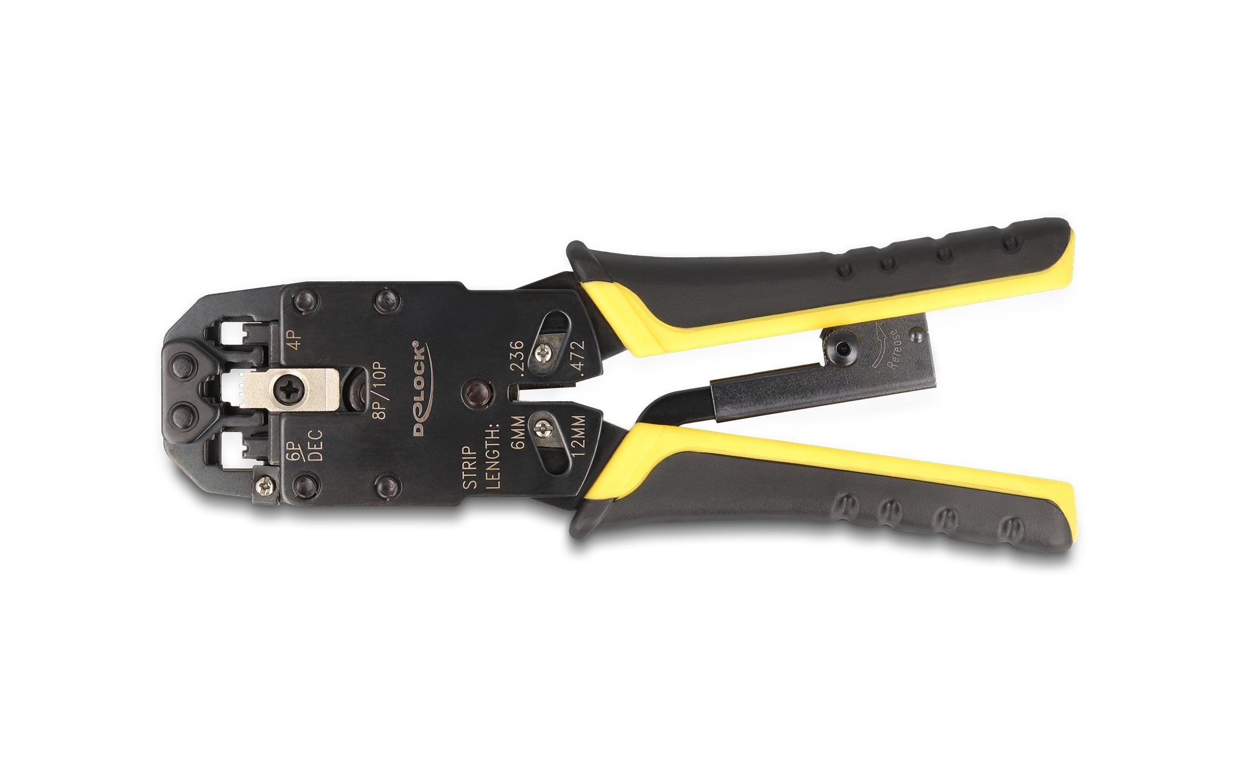 Delock Crimpzange für RJ50, RJ45, RJ12/11, 6P DEC, 4P
