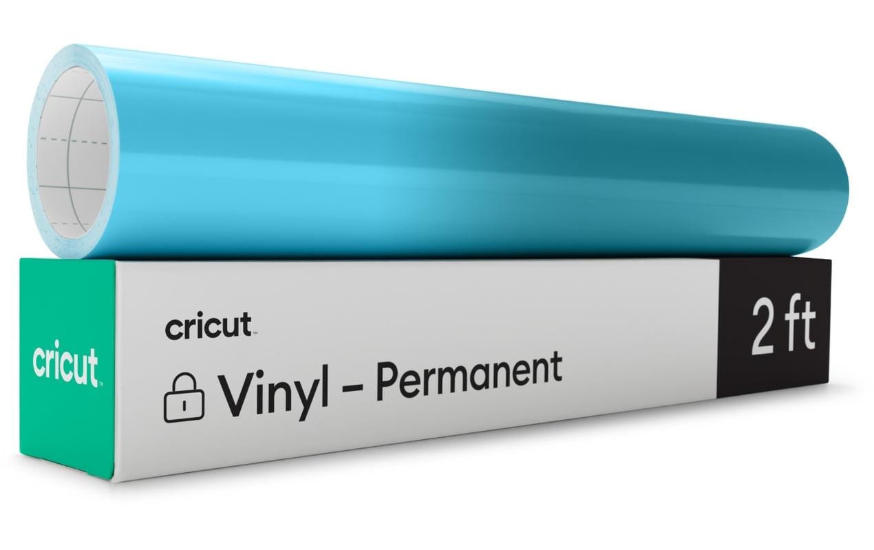 Cricut Vinylfolie Kälteaktiviert 30 x 60 cm, Hellblau/Türkis