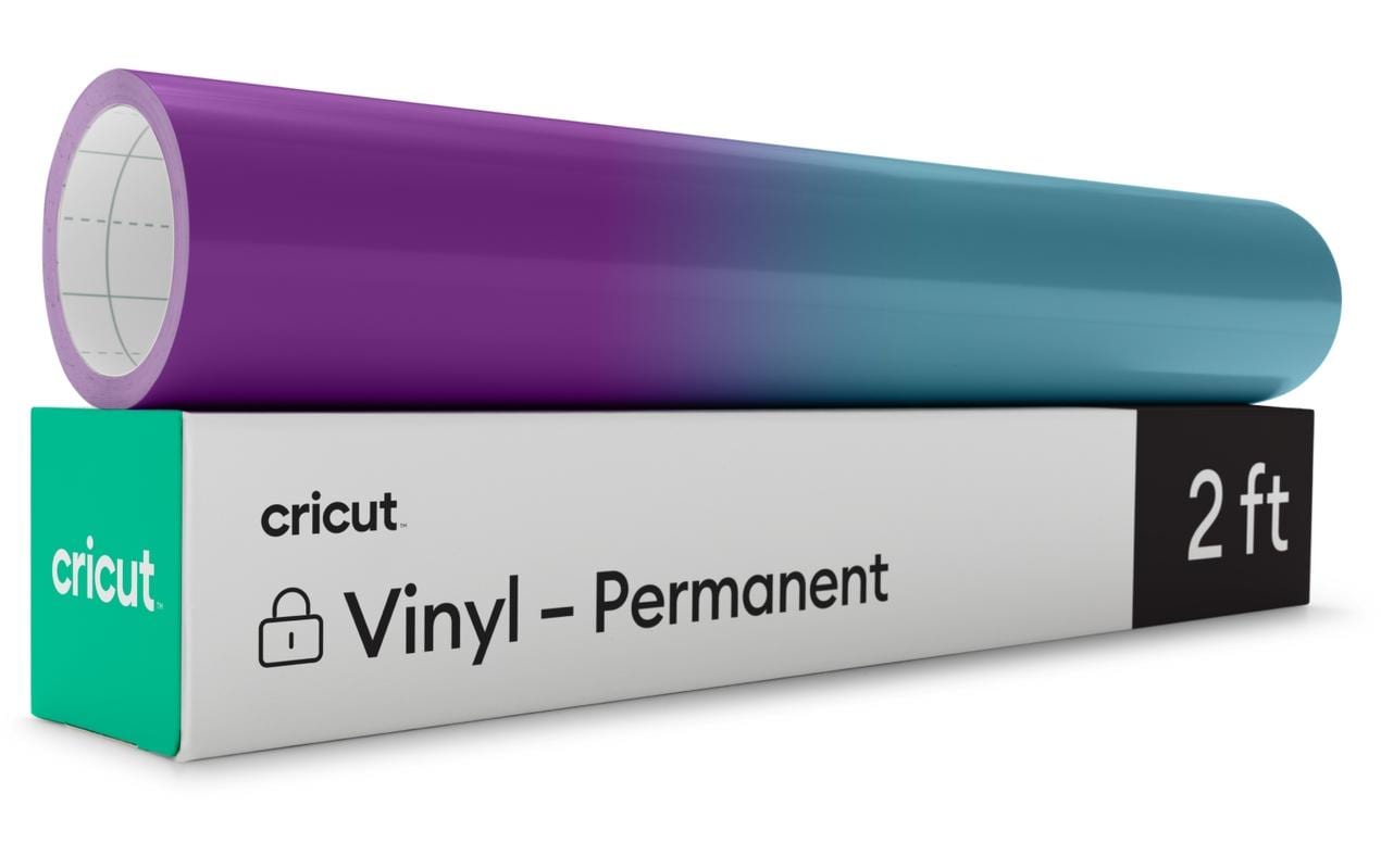 Cricut Vinylfolie Wärmeaktiviert 30 x 60 cm, Violett/Türkis