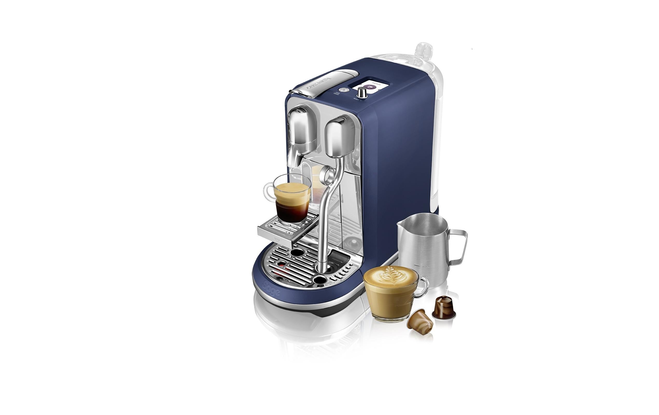 Sage Kaffeemaschine Nespresso Creatista Plus SNE800DBL Blau