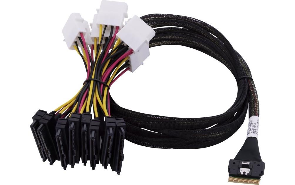 Adaptec Slim-SAS-Kabel ACK-I-SlimSASx8-8SFF-8639x1-U.2-0.8M 80 cm