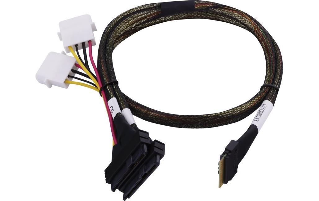 Adaptec Slim-SAS-Kabel ACK-I-SlimSASx8-2SFF-8639x4-U.3-0.8M 80 cm