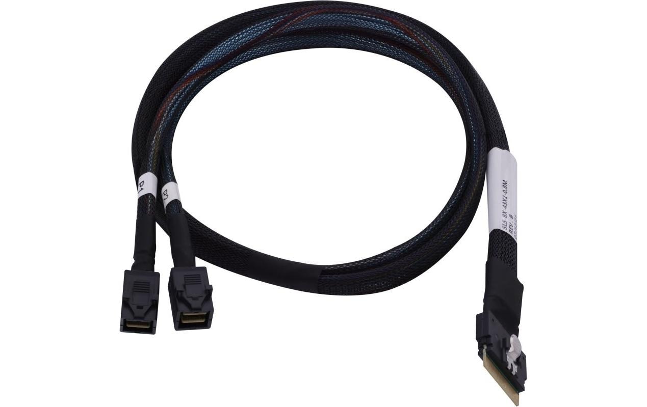 Adaptec Slim-SAS-Kabel ACK-I-SlimSASx8-2MiniSAS-HDx4-0.8M 80 cm