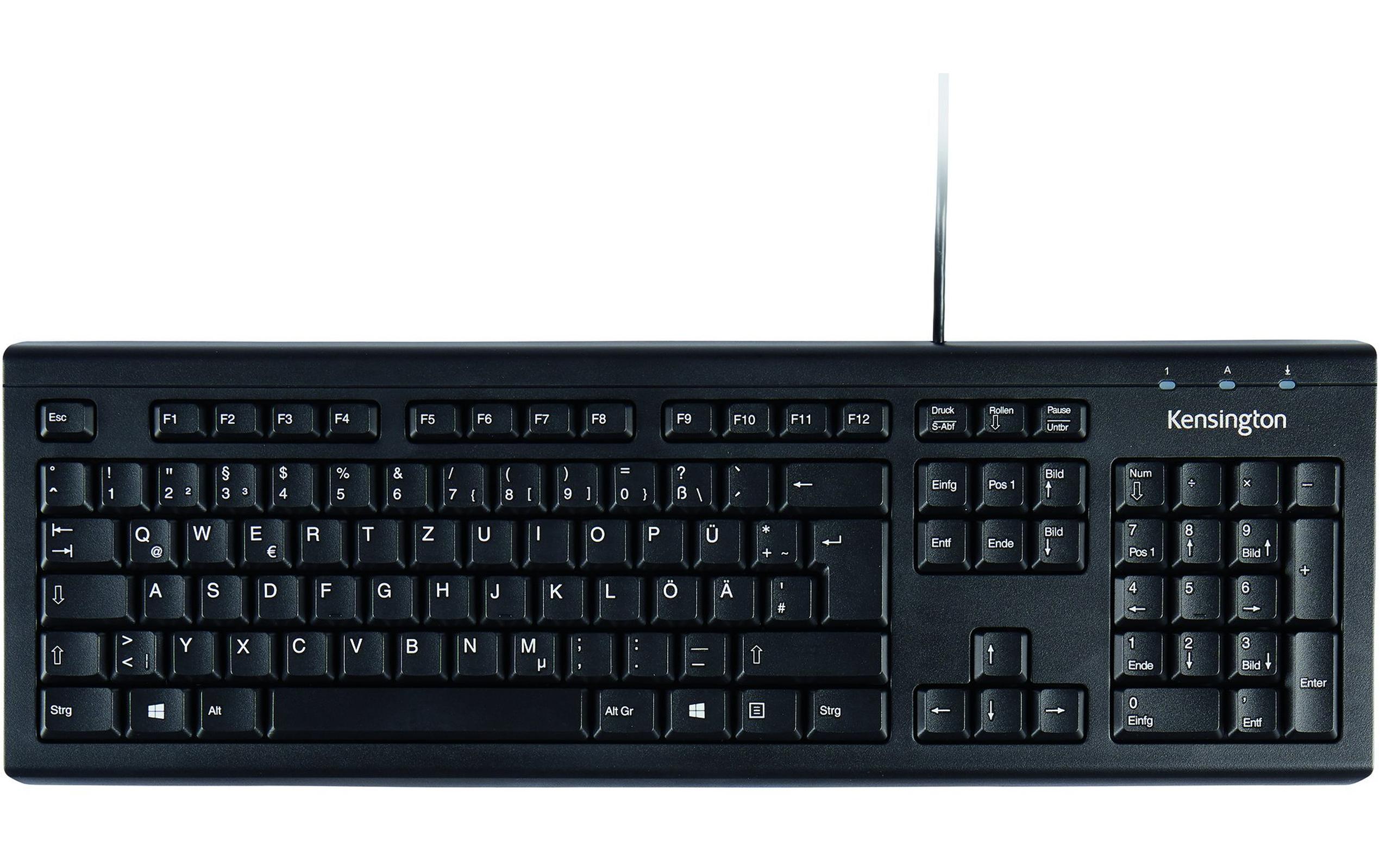 Kensington Tastatur Valu DE-Layout Schwarz