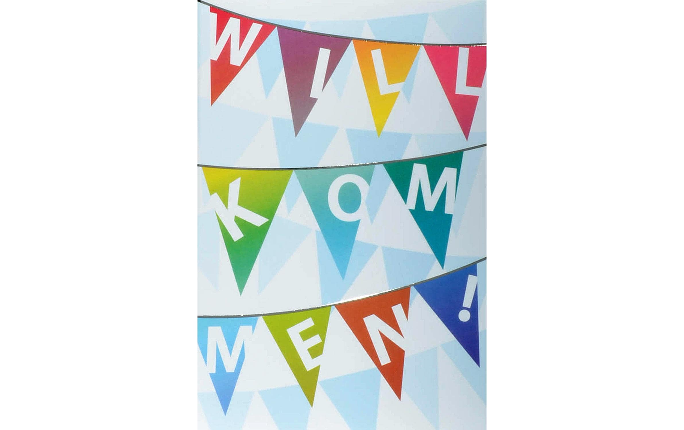 ABC Glückwunschkarte Willkommen B6