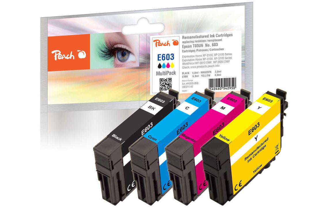 Peach Tinte Epson T03U6/ No. 603 BK/C/M/Y