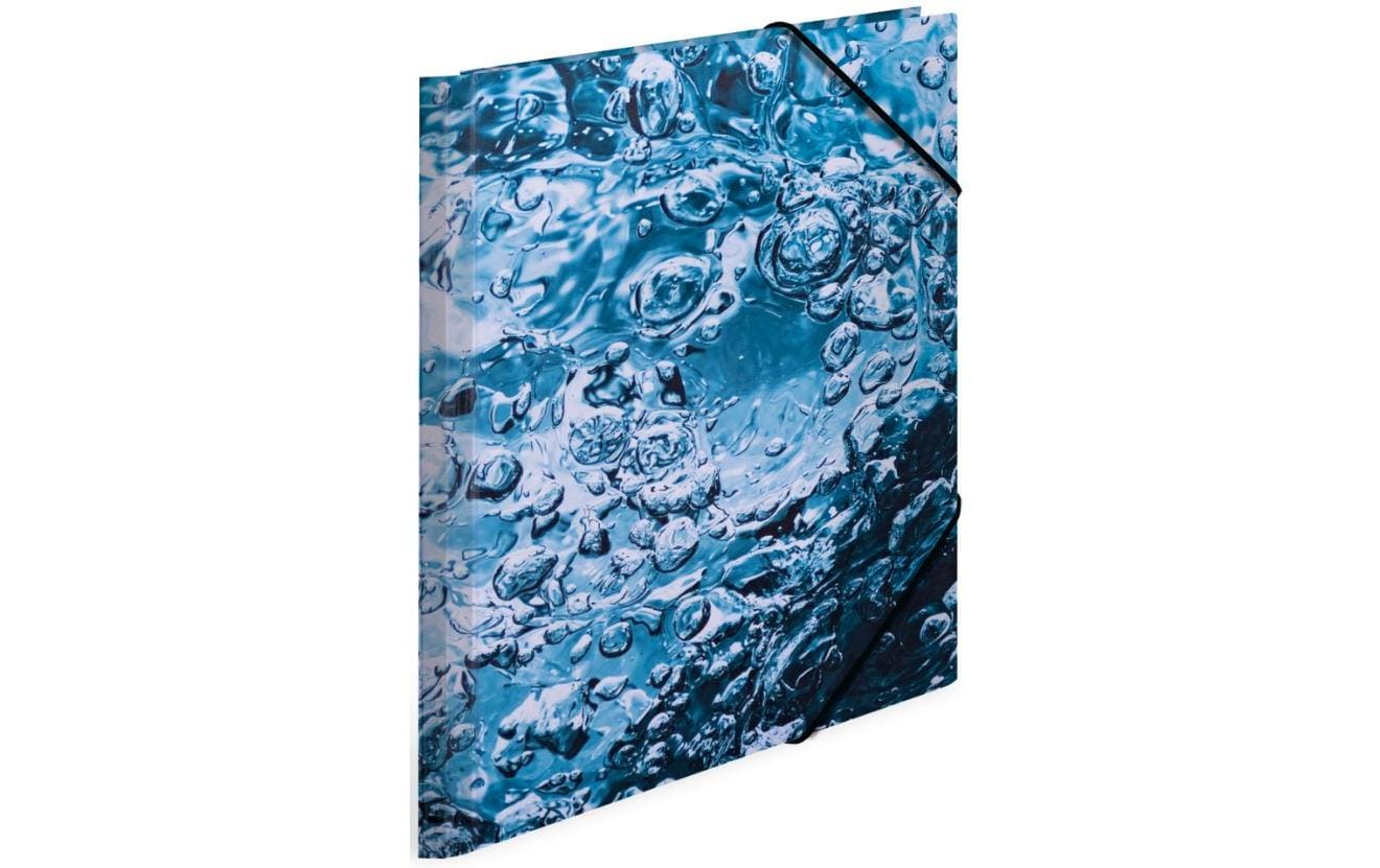 HERMA Gummibandmappe Water Blau