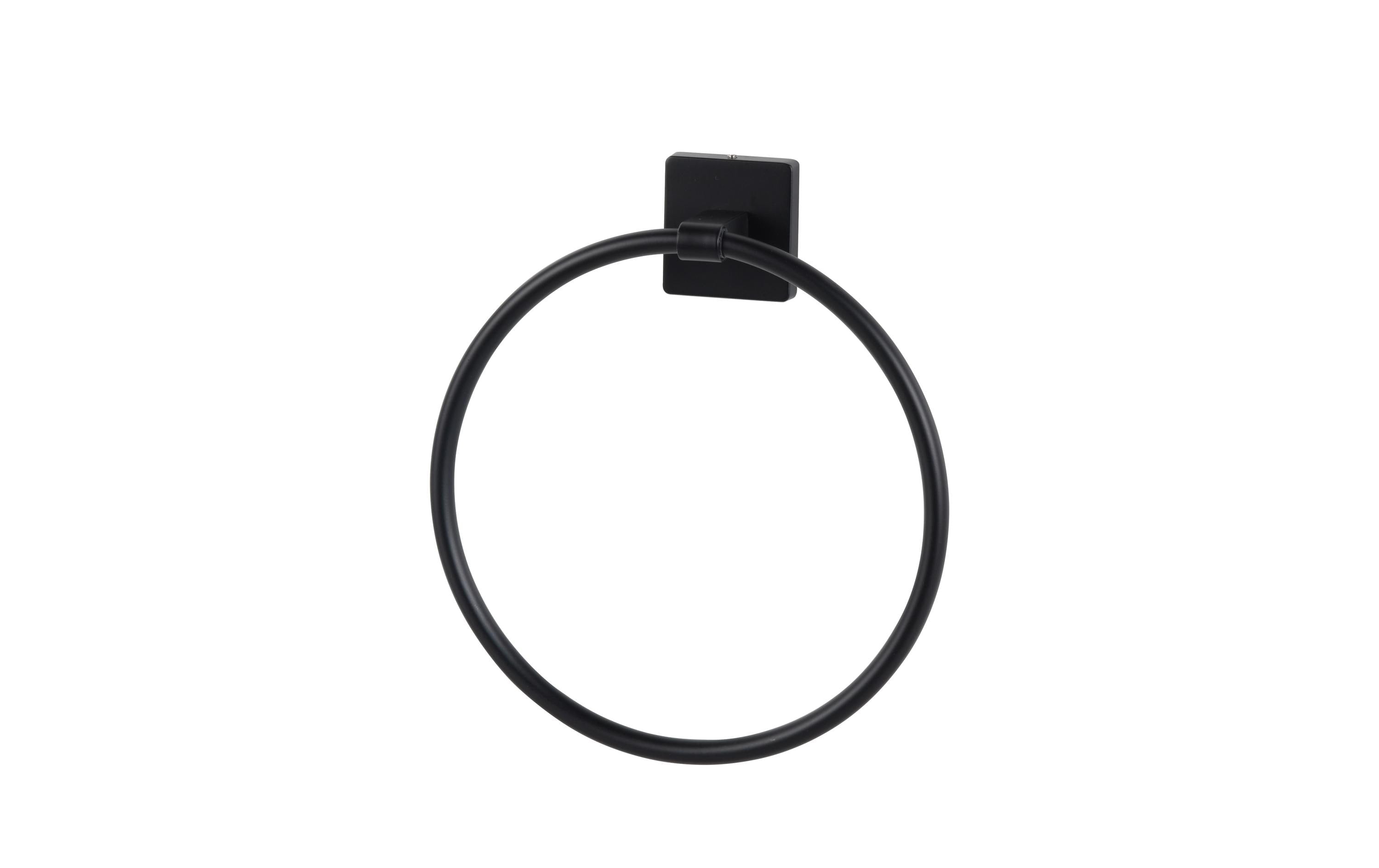 COCON Handtuchhalter rund Schwarz