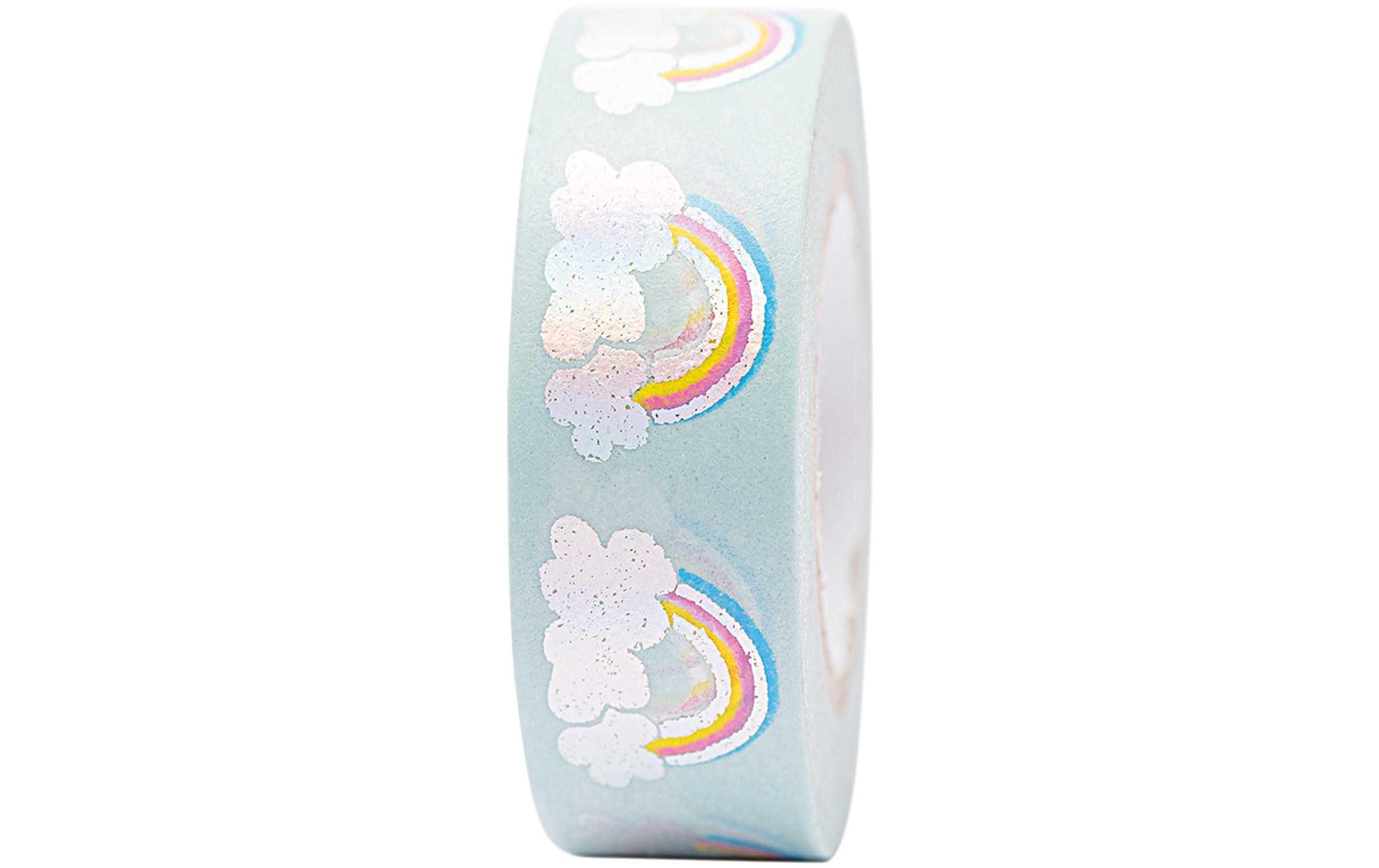 Rico Design Washi Tape Regenbogen 1.5 cm x 10 m, Mehrfarbig