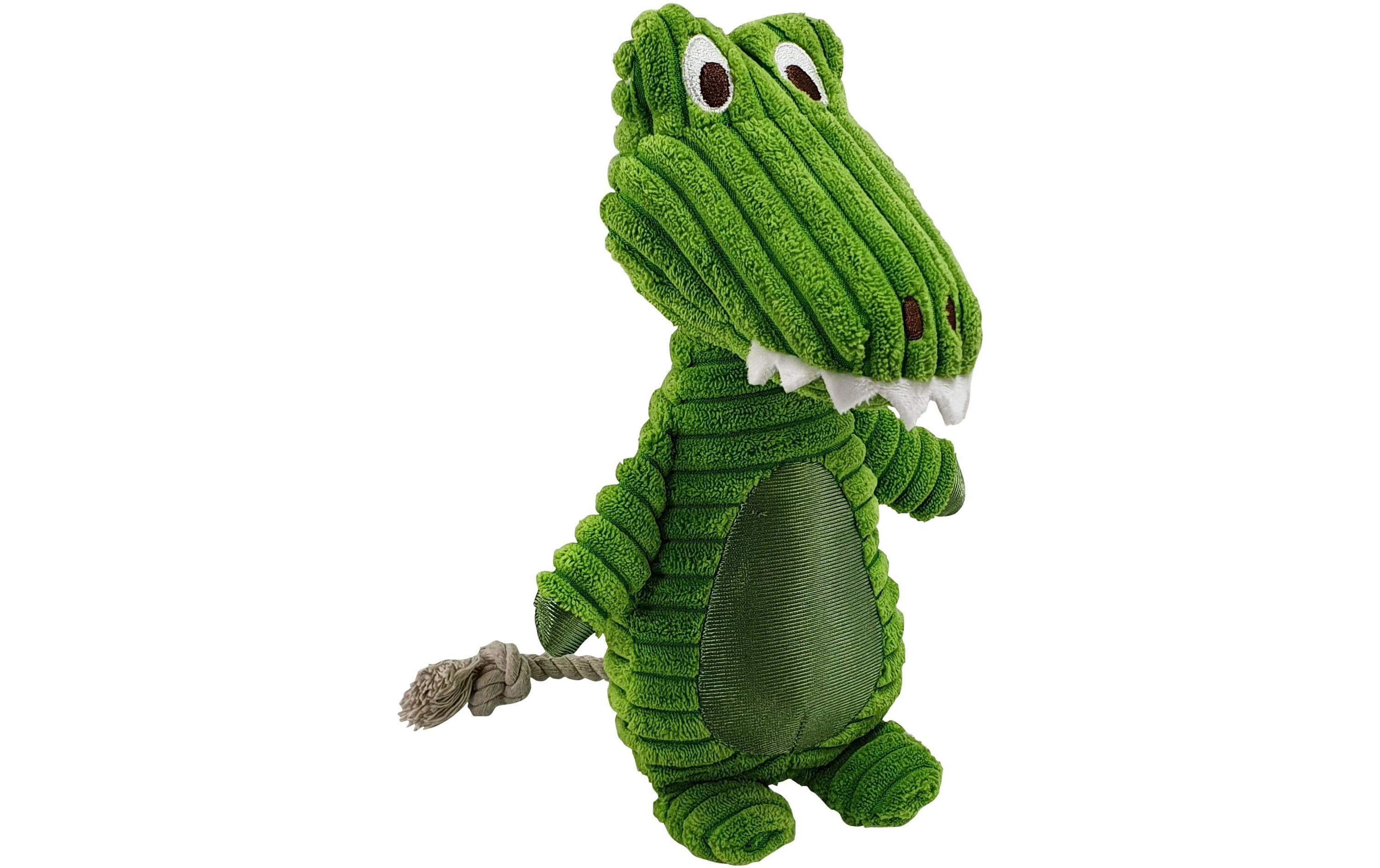 Nobby Hunde-Spielzeug Plüschtier mit Seil, 28 cm, Grün