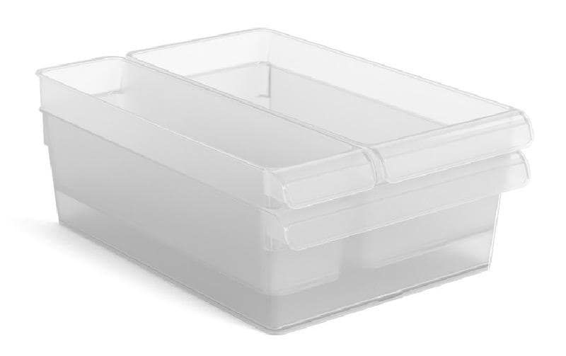 Rotho Kühlschrankorganizer Loft 3 Stück, Transparent