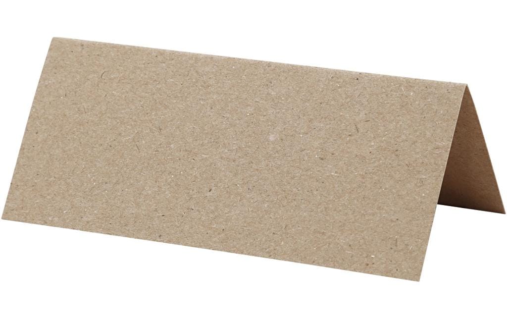 Creativ Company Tischkarte 9 x 4 cm, 20 Stück, Natur