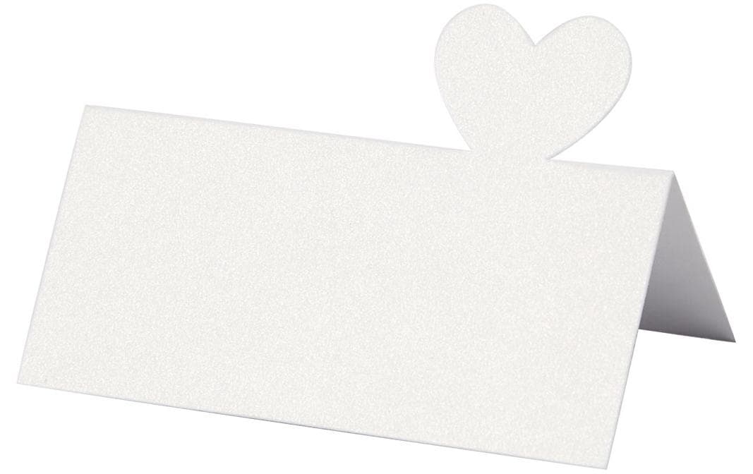 Creativ Company Tischkarte Herz 8 x 8.5 cm, 20 Stück, Chamois