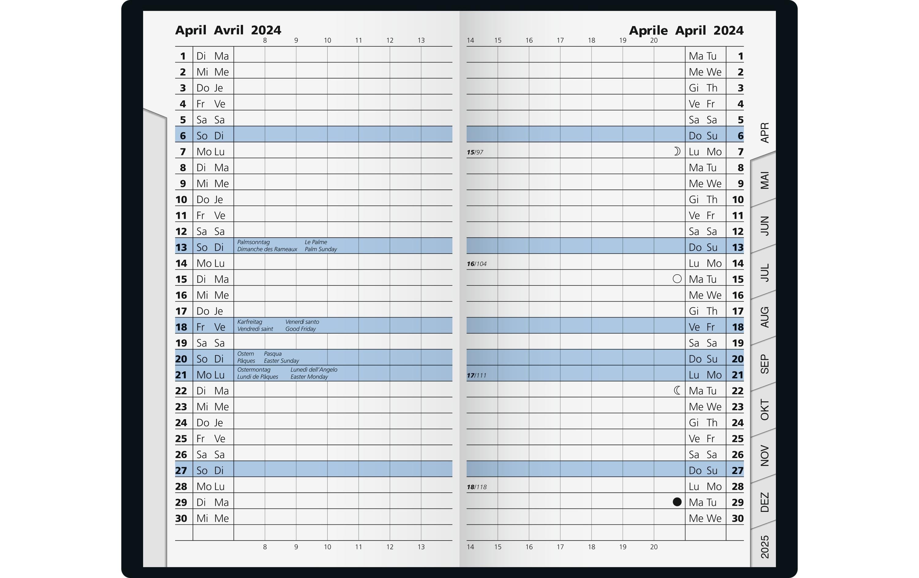 Stewo Taschenagenda 782 2026, Assortierte Farben