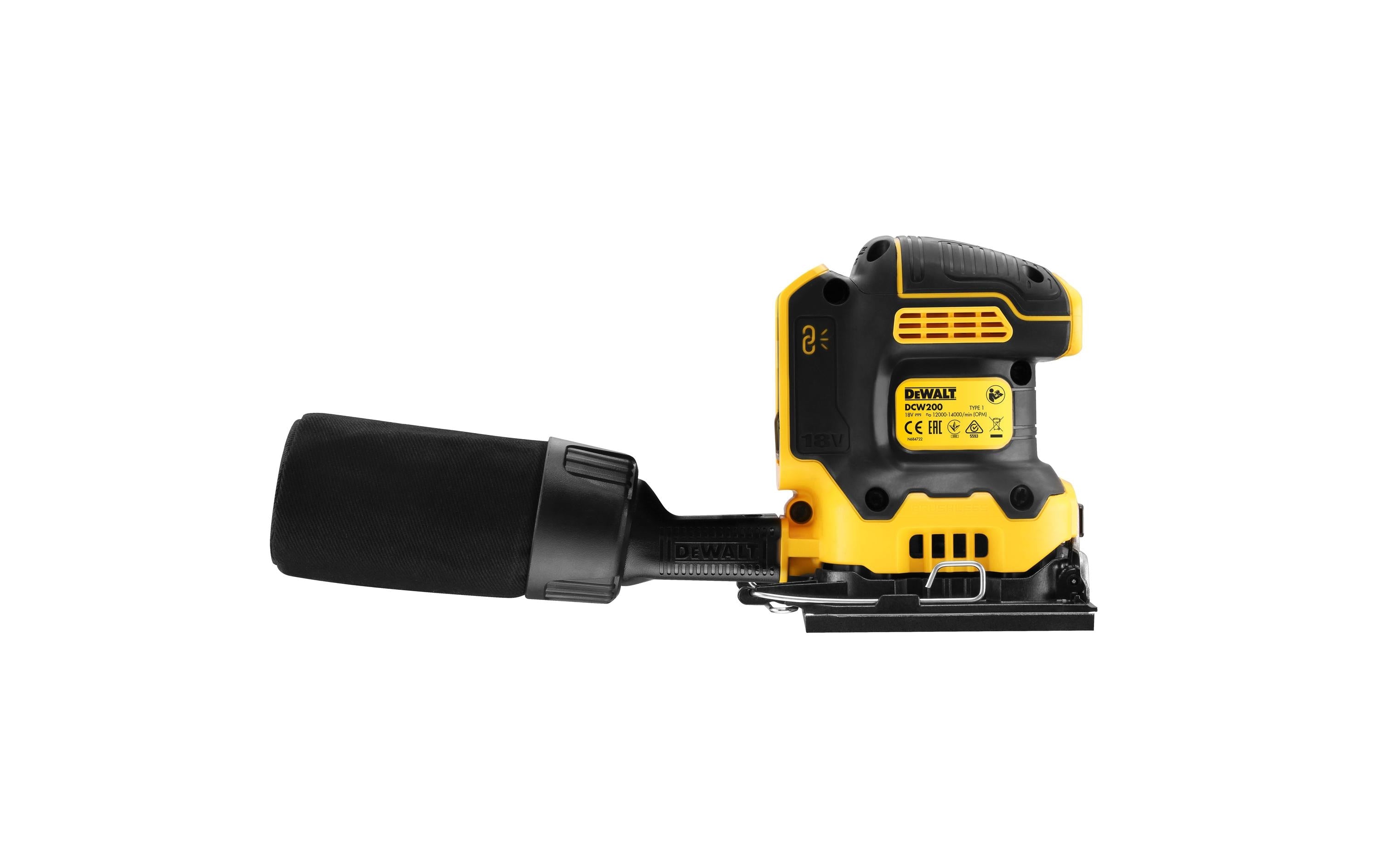 DEWALT Akku-Vibrationsschleifer DCW200NT 18 V, Solo