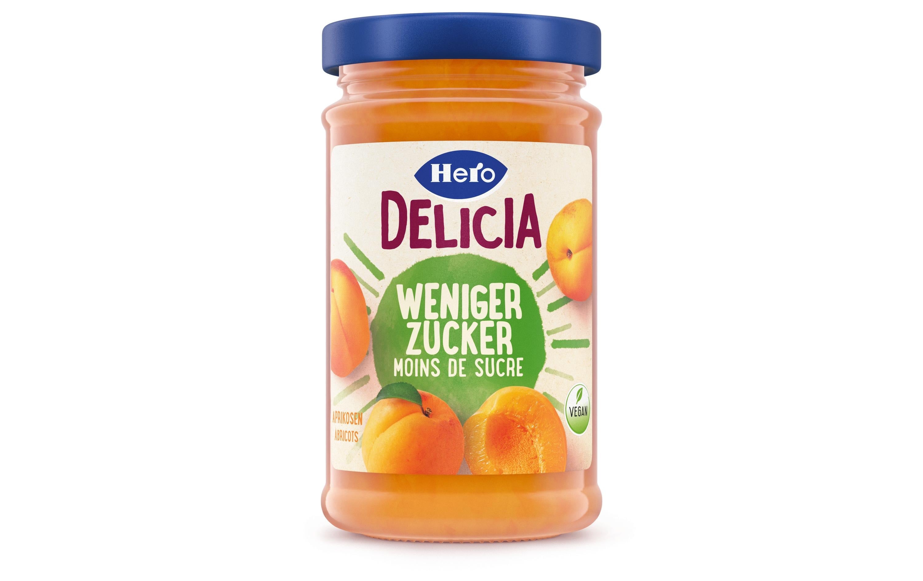 Hero Aprikosenkonfitüre Weniger Zucker 220 g
