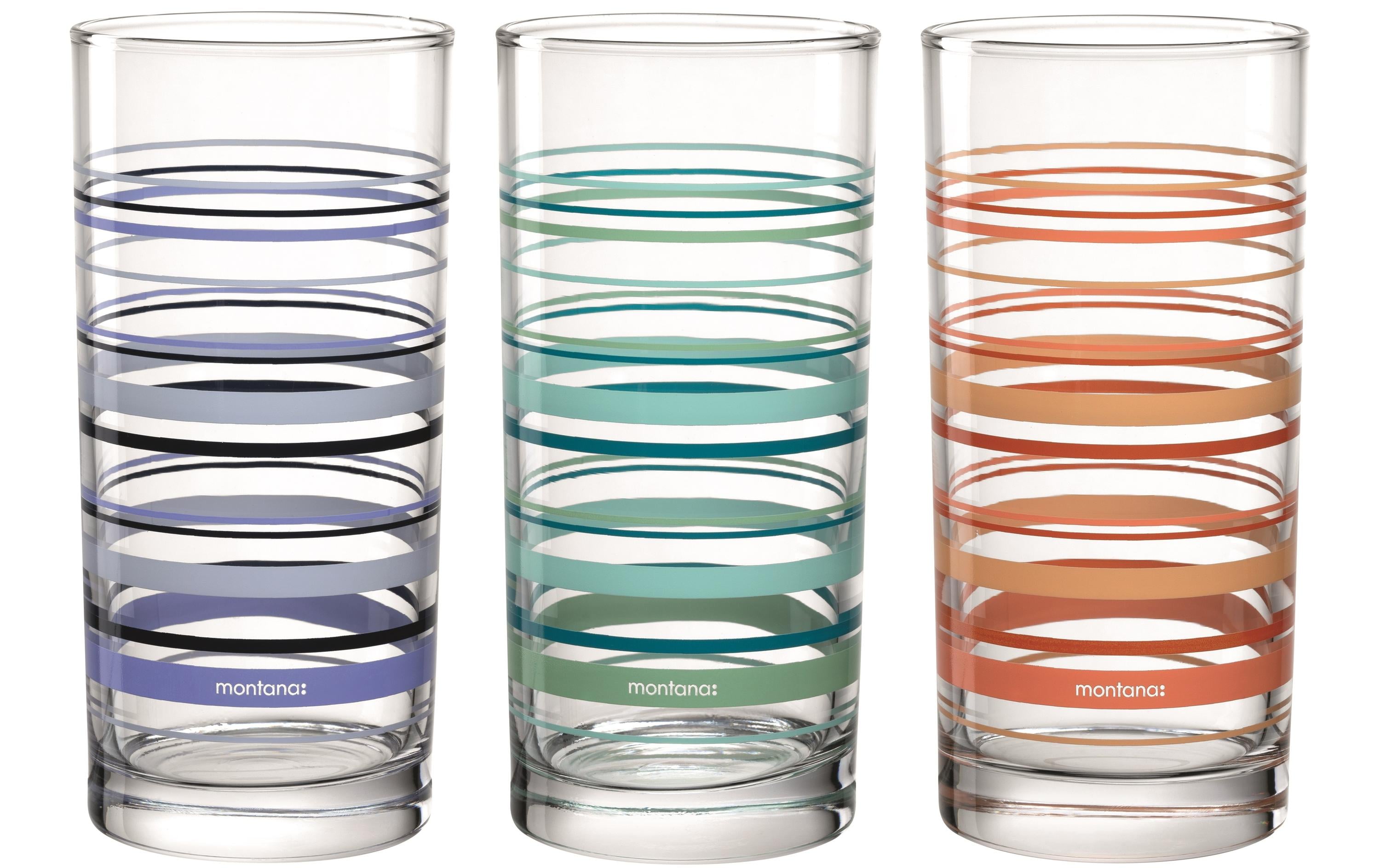 Montana Trinkglas :New Stripes 280 ml, 1 Stück, Transparent