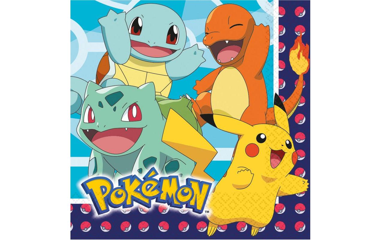 Amscan Papierservietten Pokemon 16 Stück