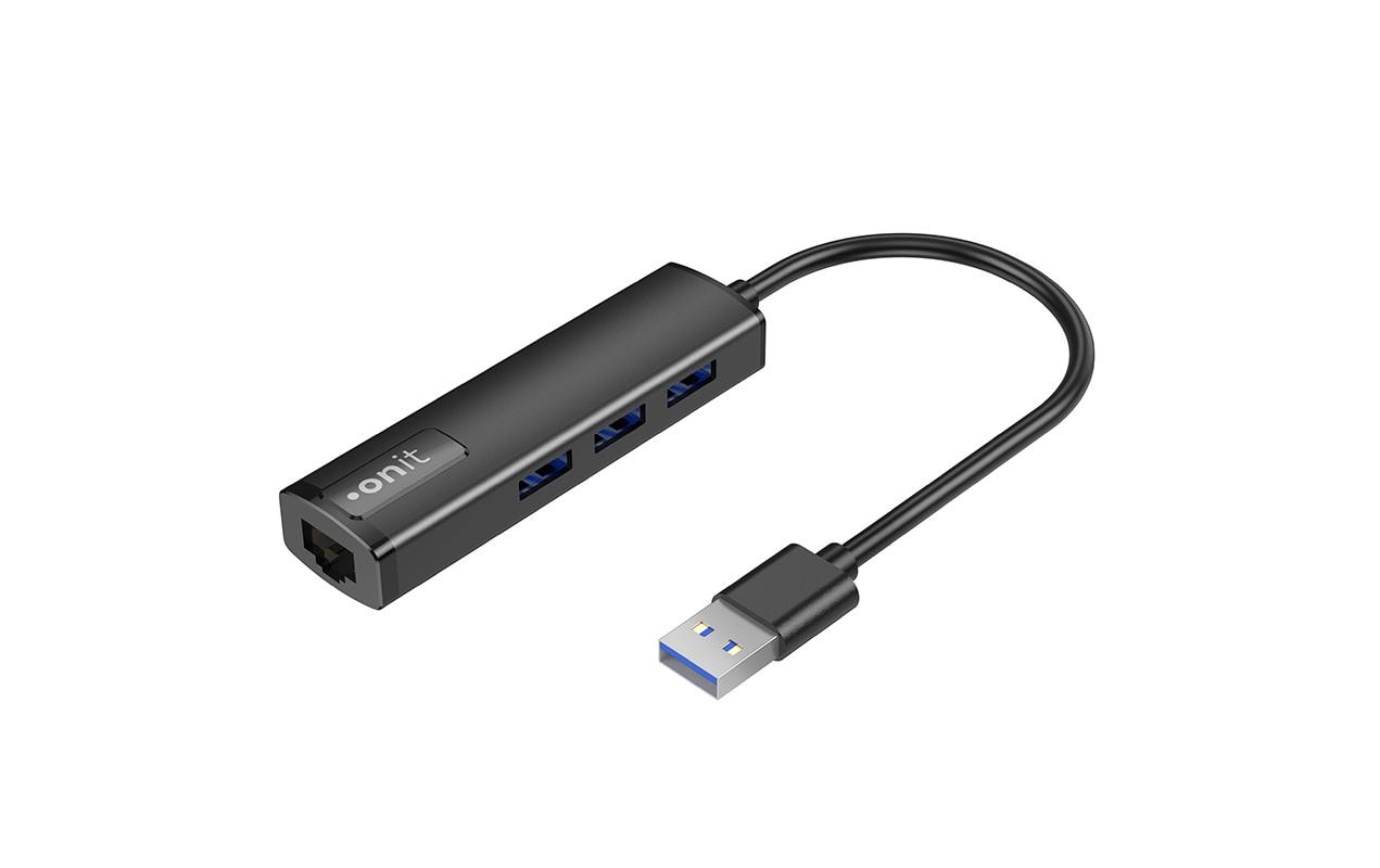 onit USB-A-Hub 3A1RJ45