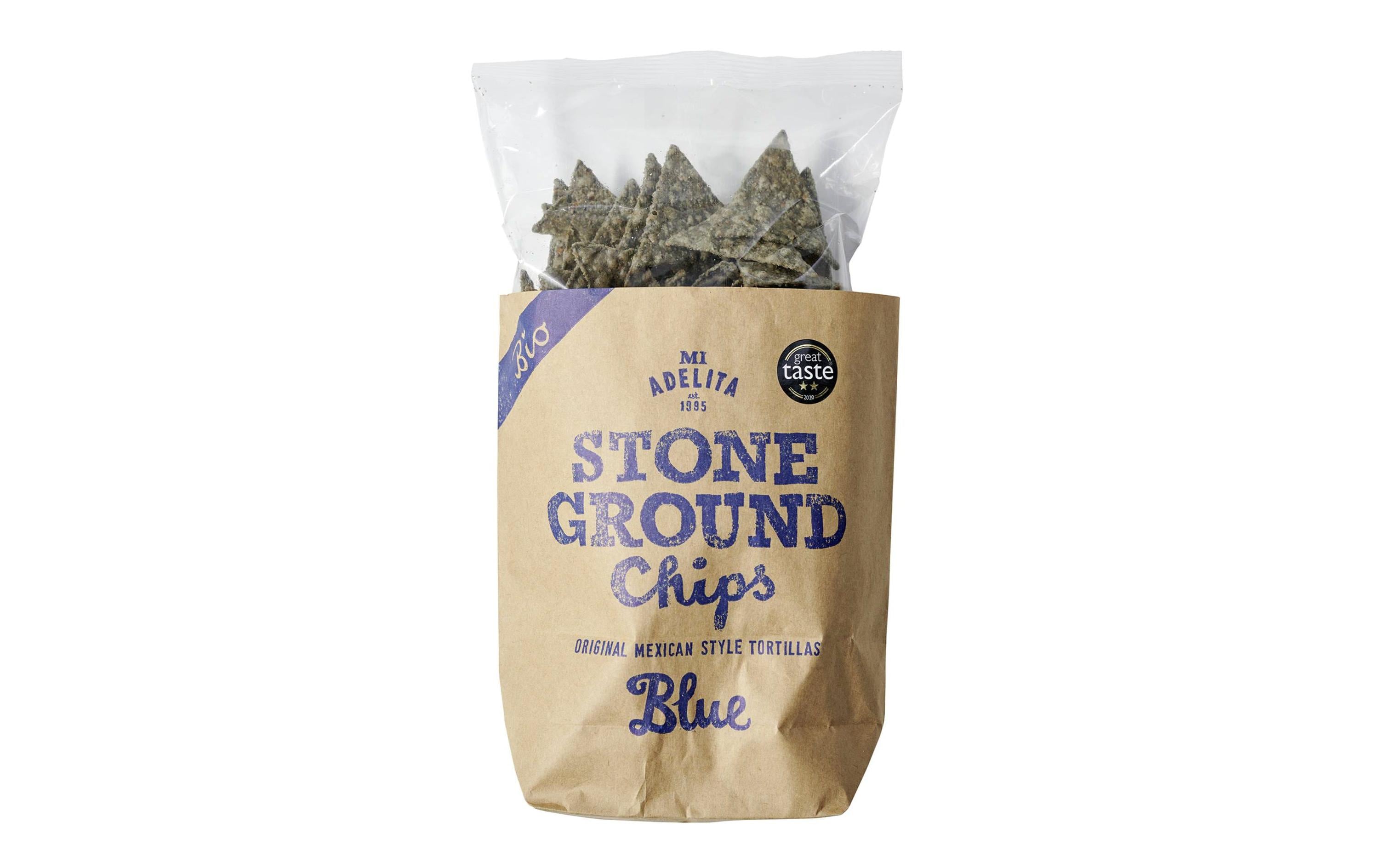 Mi Adelita Bio Tortilla Chips Blue Corn 150 g