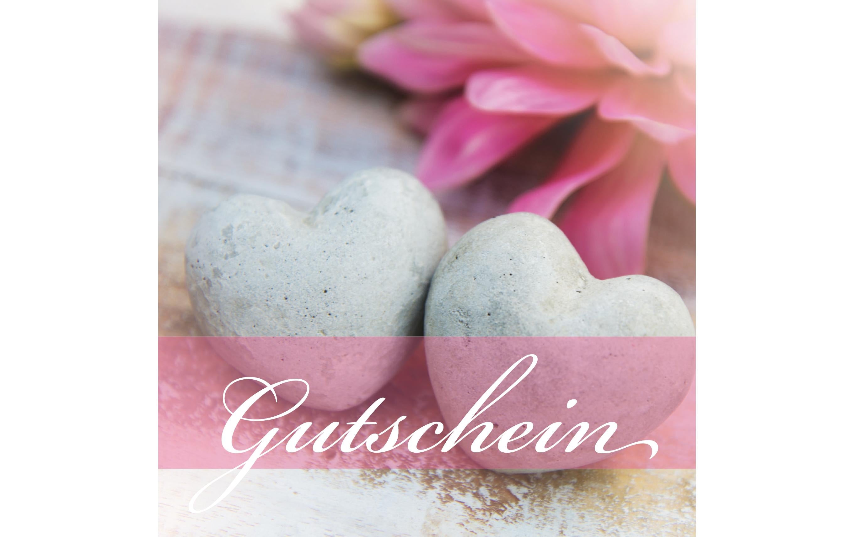 Natur Verlag Gutscheinkarte Steinherze 14.5 x 14.5 cm, 6 Stück