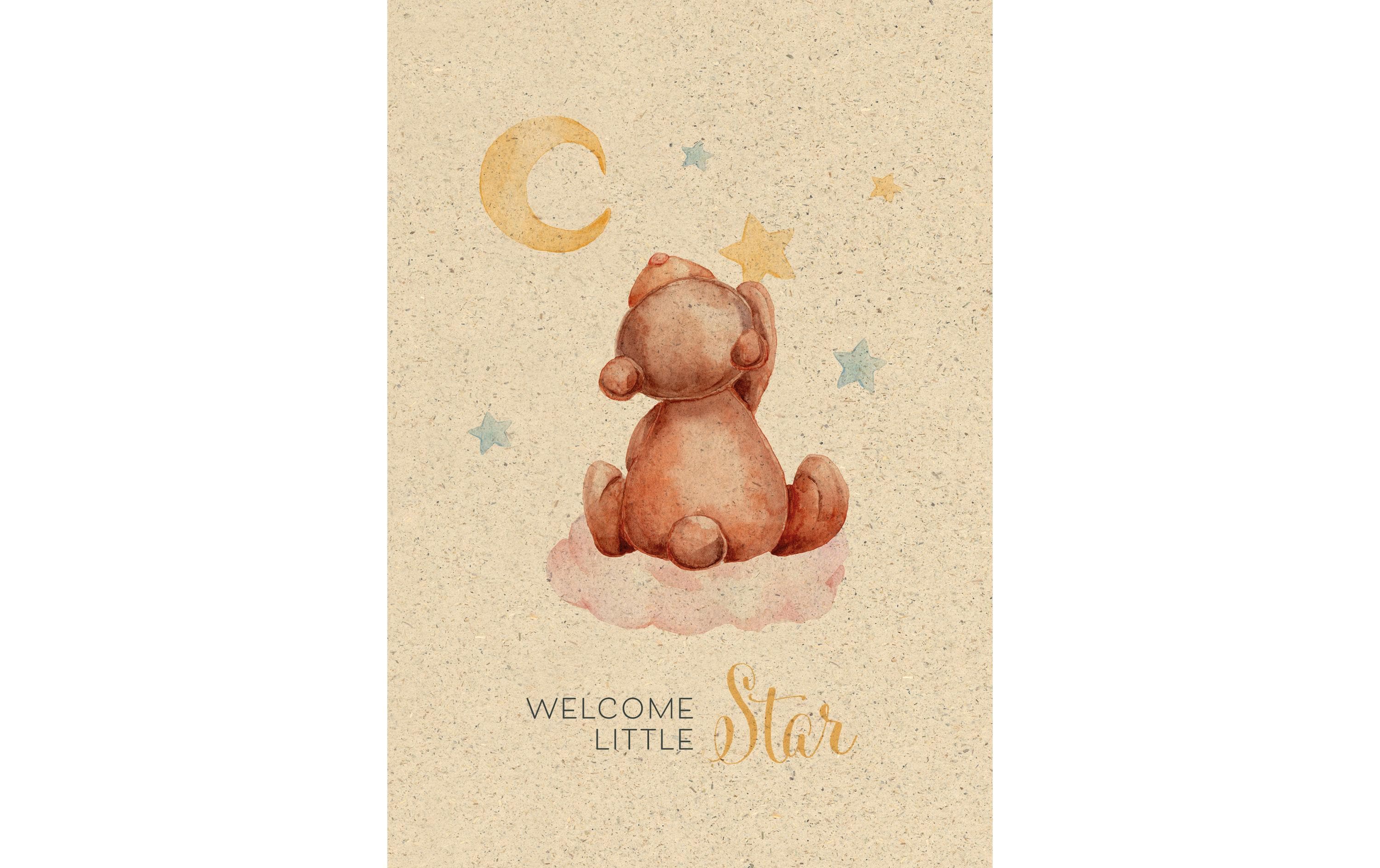 Natur Verlag Glückwunschkarte Welcome little Star 12.2 x 17.5 cm