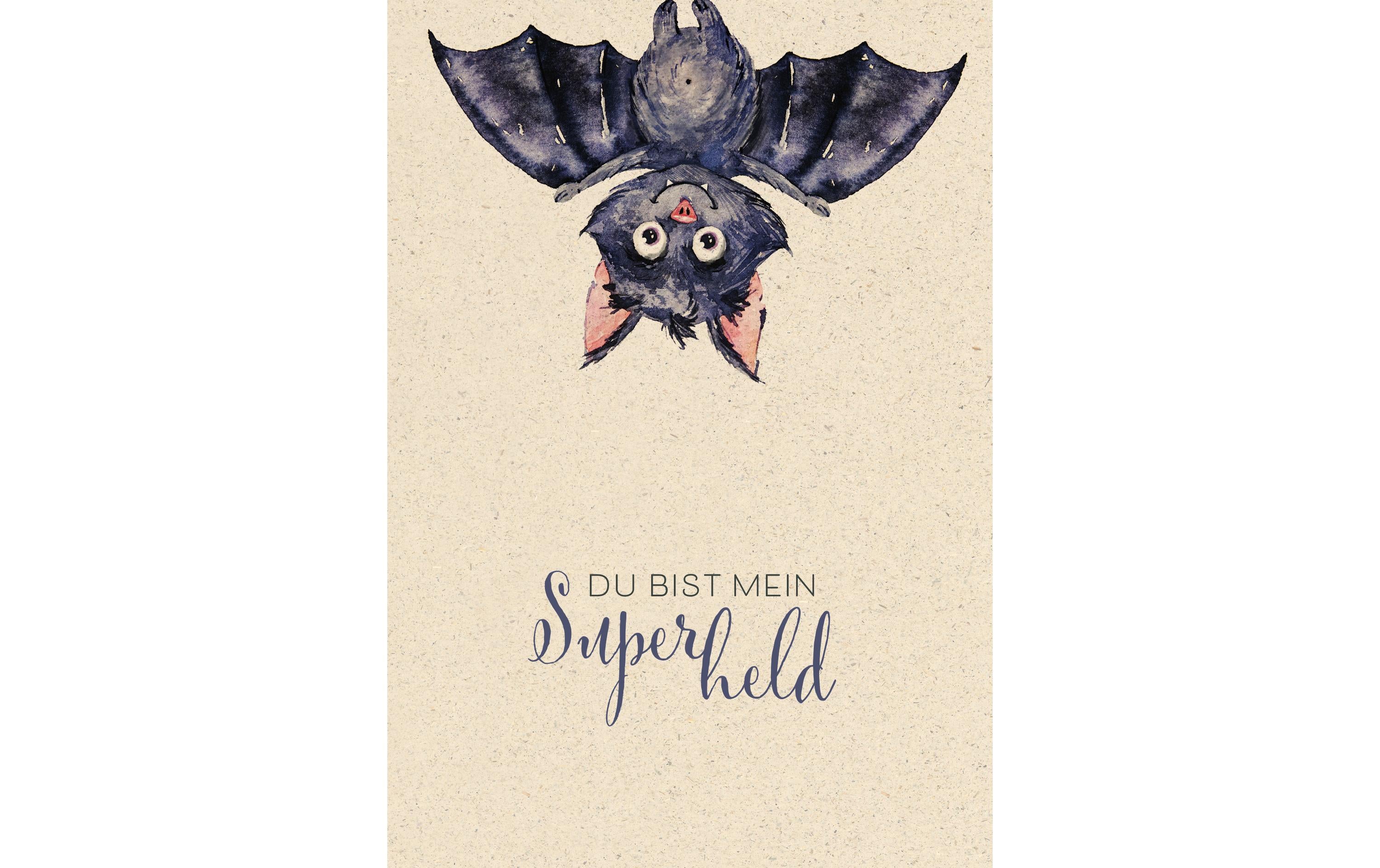 Natur Verlag Motivkarte Superheld 17.5 x 12.2 cm