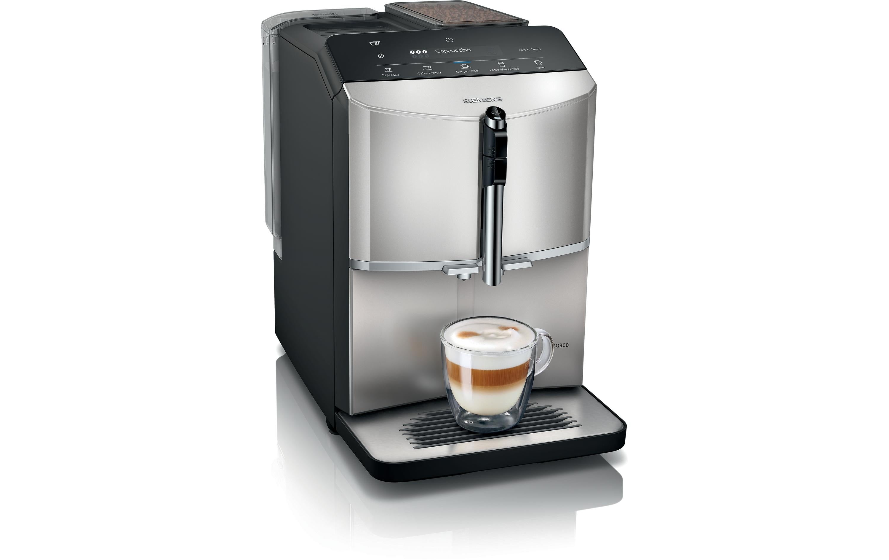 Siemens Kaffeevollautomat EQ300 Inox silver metallic TF303E07