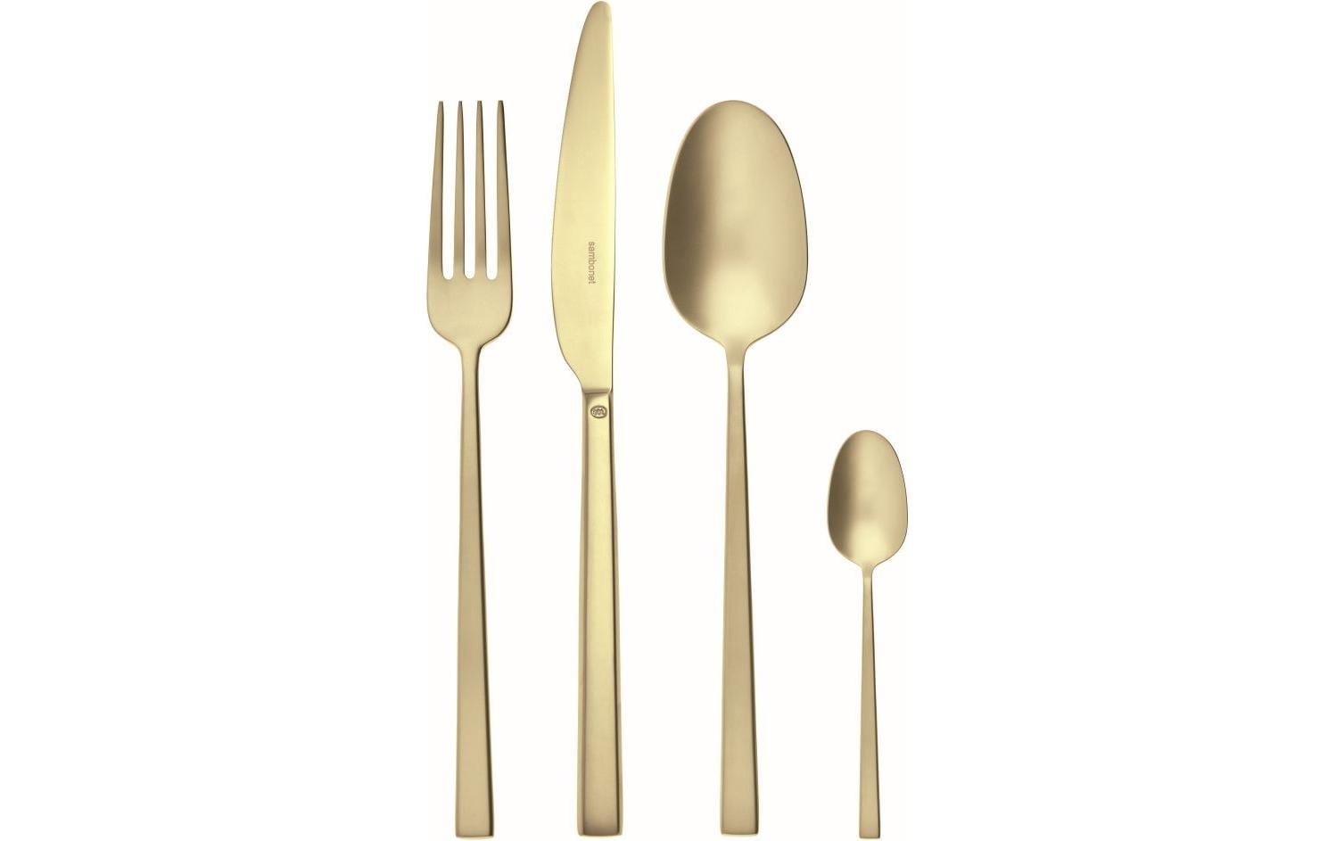 Sambonet Besteck-Set Rock 24-teilig, Champagner