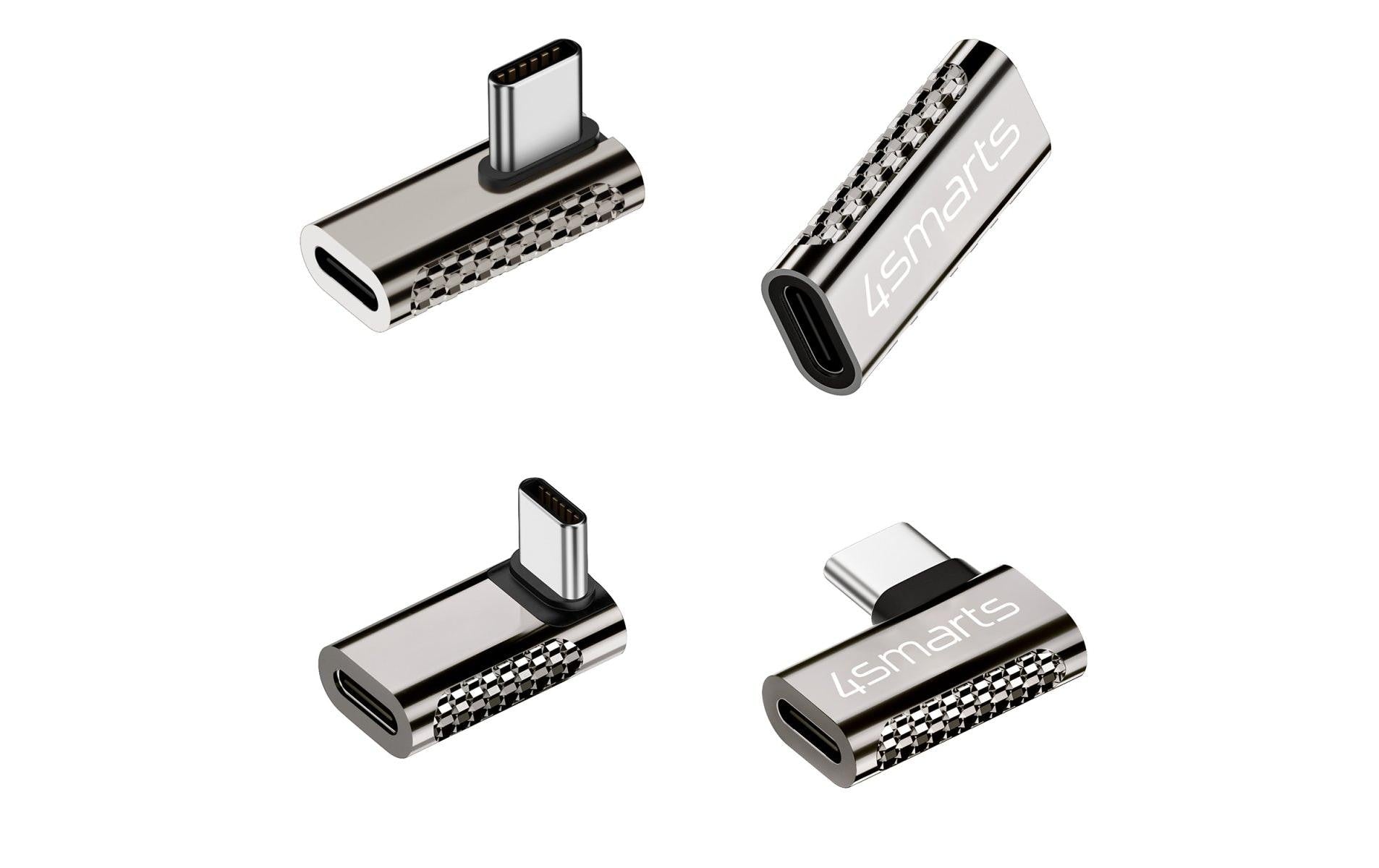 4smarts USB-Adapter 4-teiliges Set USB-C Stecker - USB-C Buchse