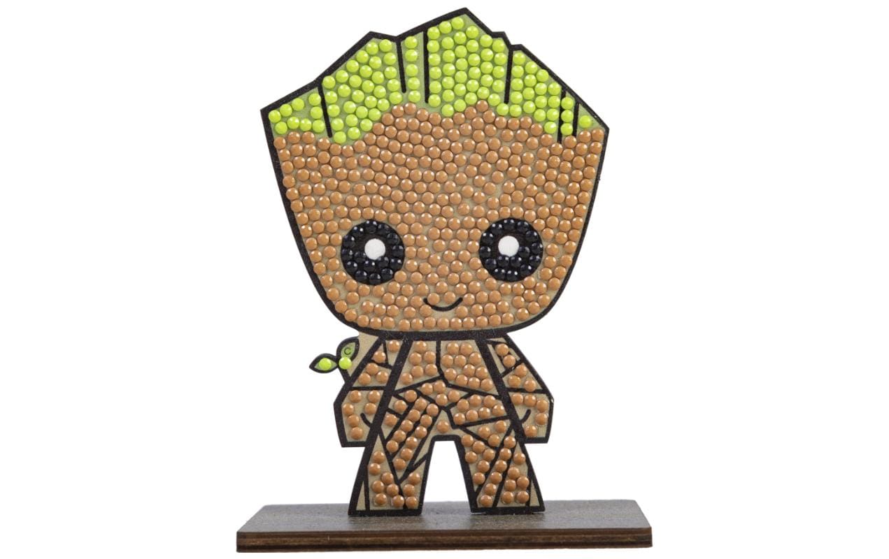 CRAFT Buddy Bastelset Crystal Art Buddies Marvel Groot Figur