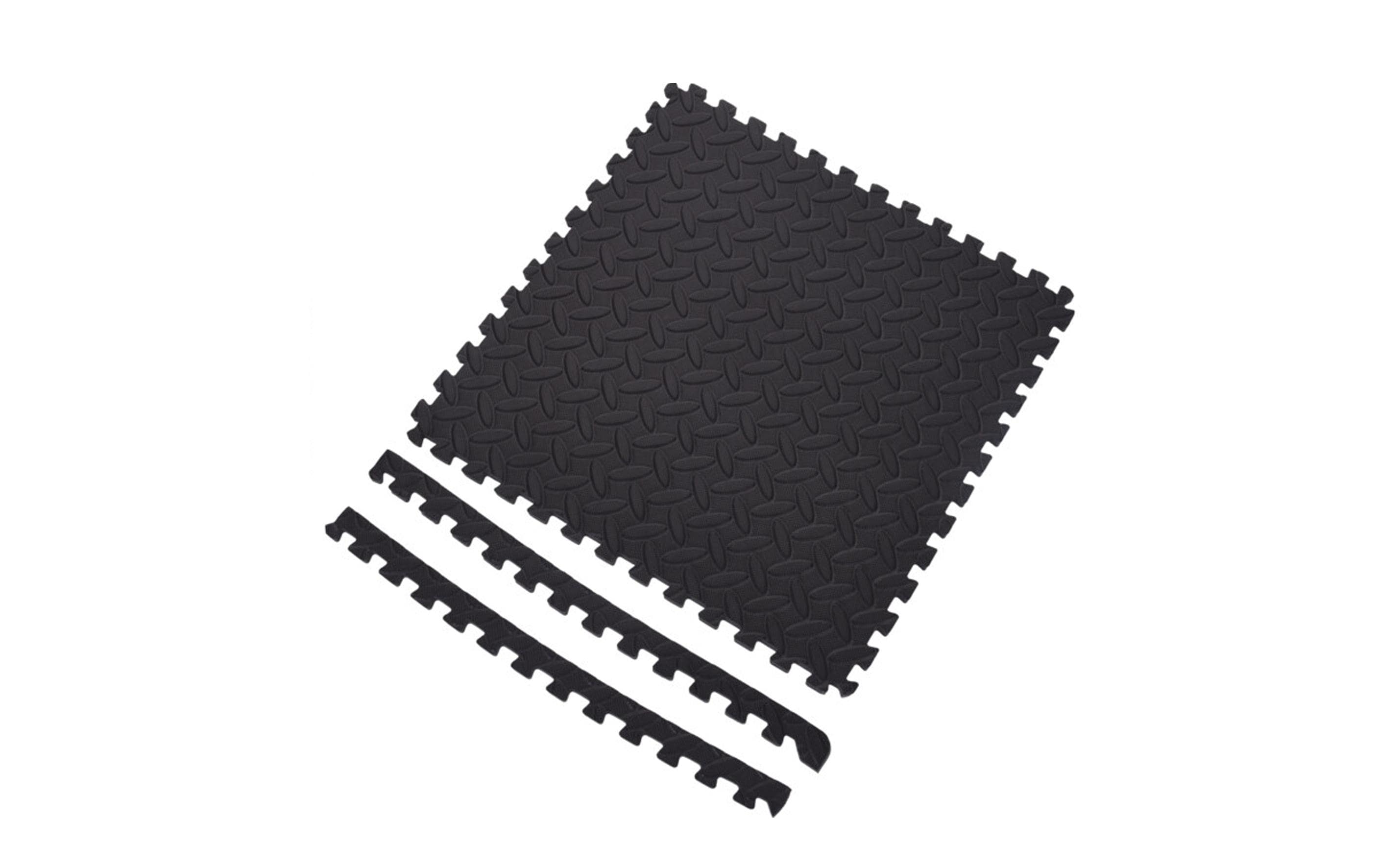 FTM Bodenschutzmatte für Fitnessgeräte 40 x 40 cm, 6er-Set