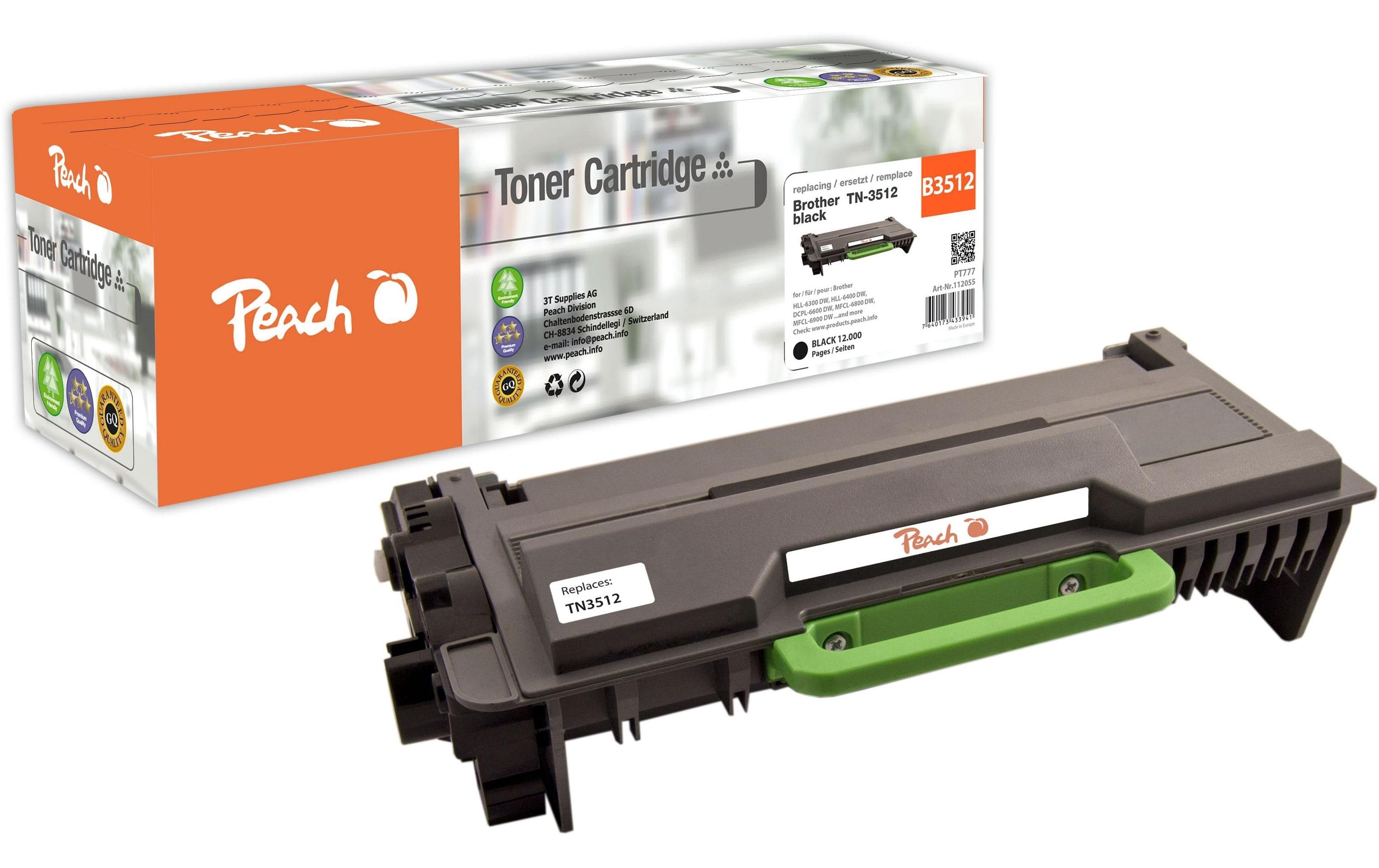 Peach Toner Brother TN-3512 XXL Black